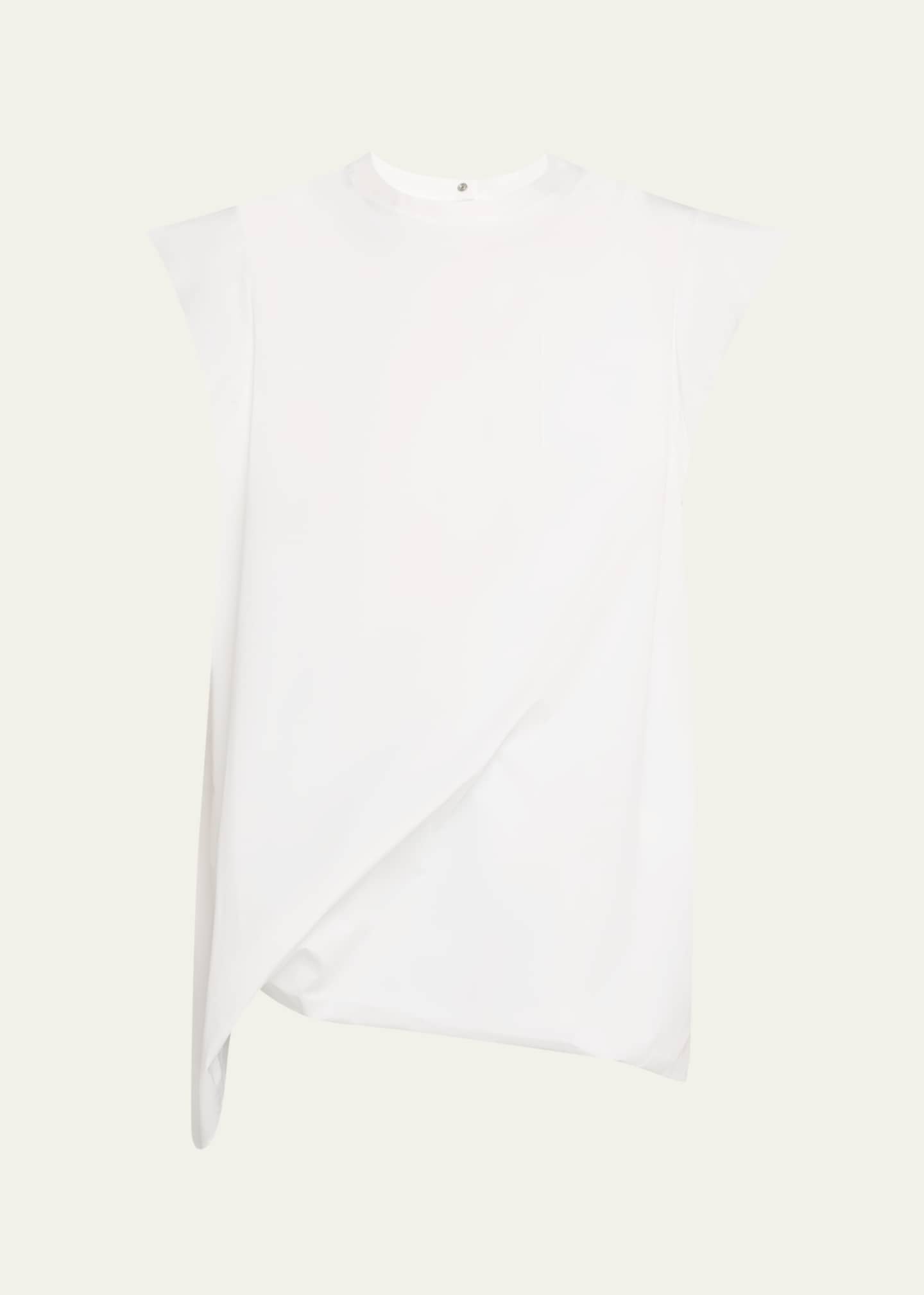 Asymmetric Cap Sleeve T-Shirt