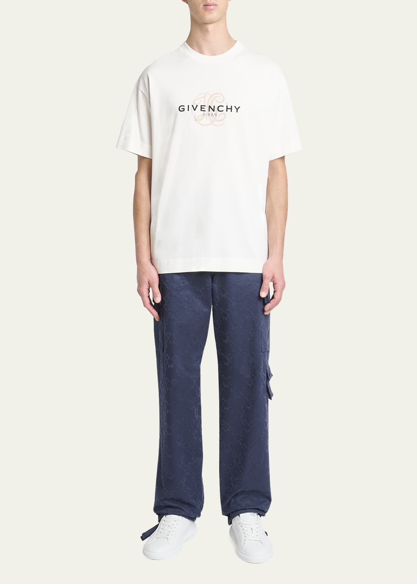 Givenchy Men's Regular-Fit Reverse T-Shirt Image 2 of 5