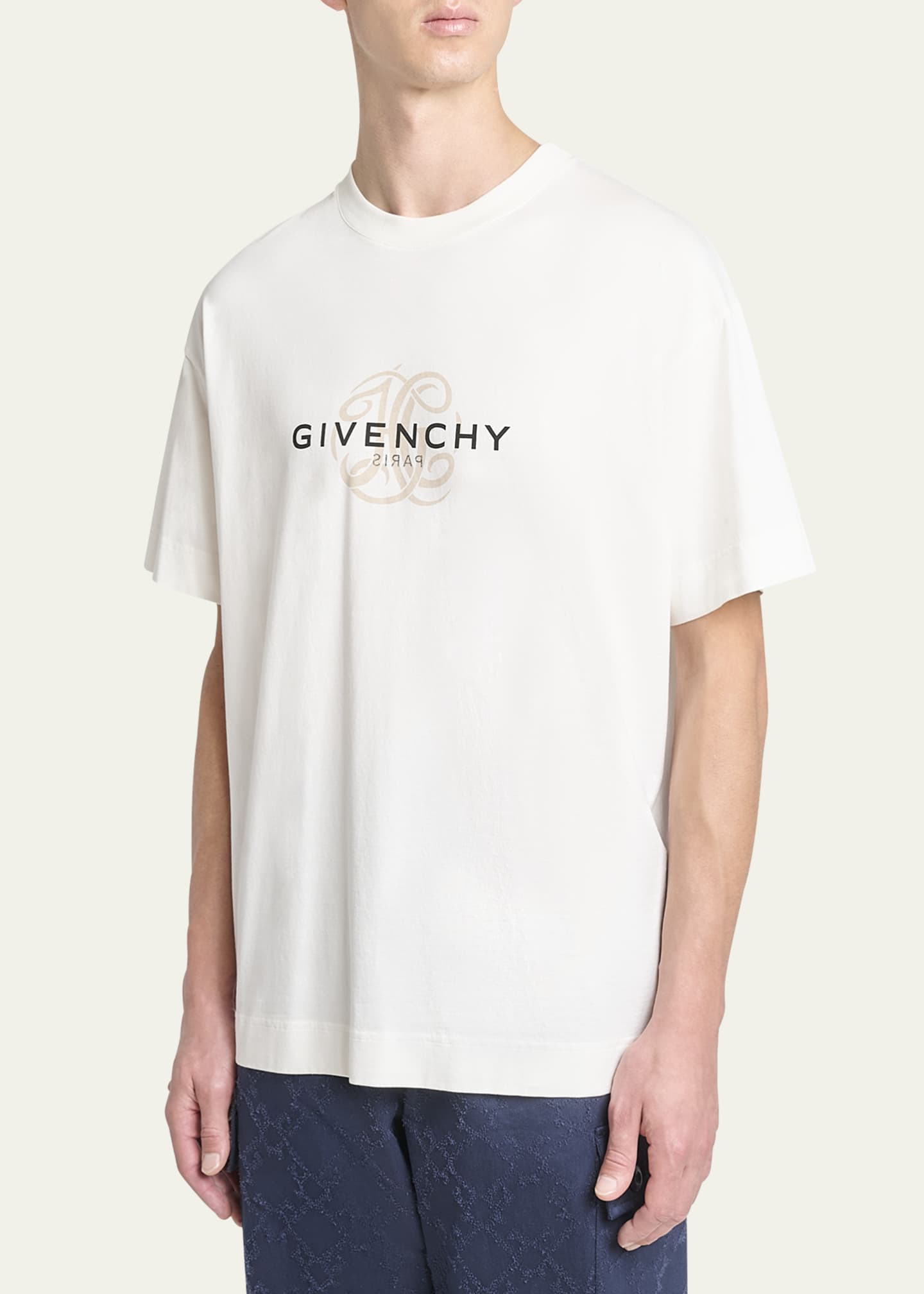 Givenchy Men's Regular-Fit Reverse T-Shirt Image 4 of 5
