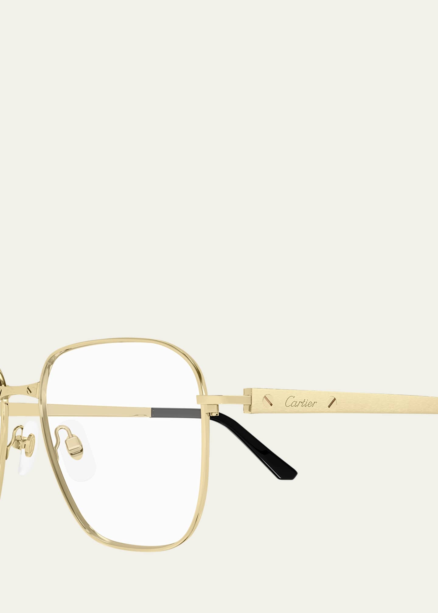 Cartier Men's Titanium Rectangle Optical Frames - Bergdorf