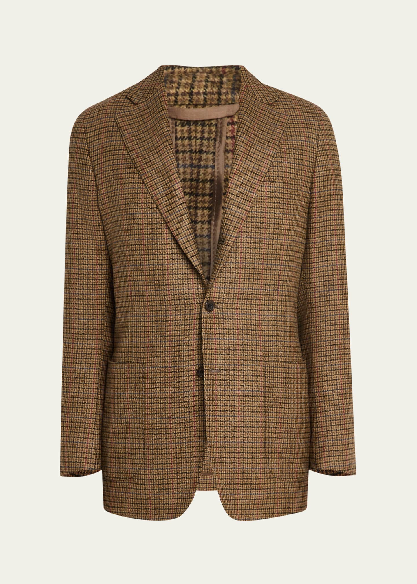 Anderson & Sheppard Men's Wool and Silk Knit Crewneck Sweater Image 1 of 7