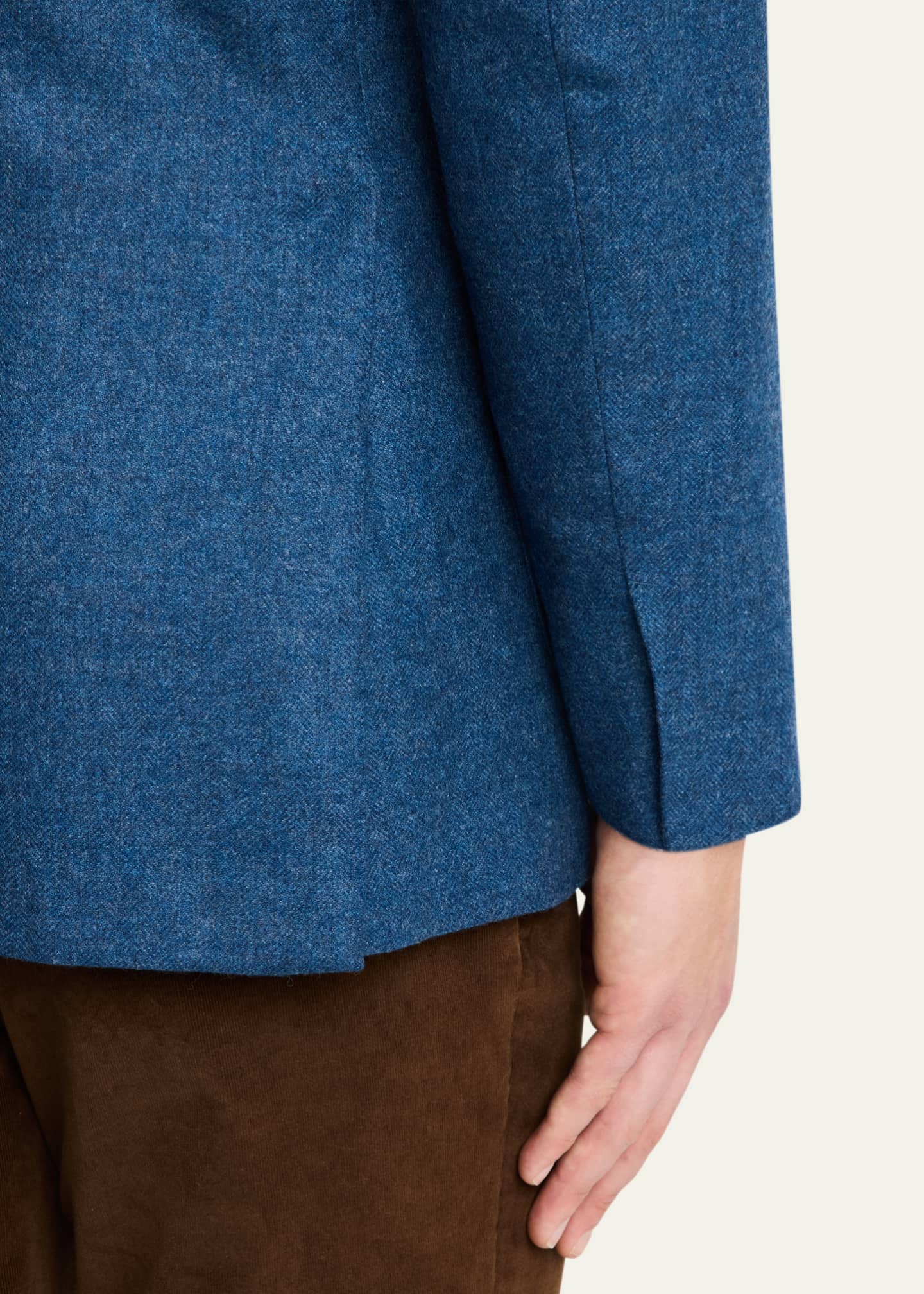 Anderson & Sheppard Men's Wool and Cashmere Single-Breasted Blazer Image 8 of 8