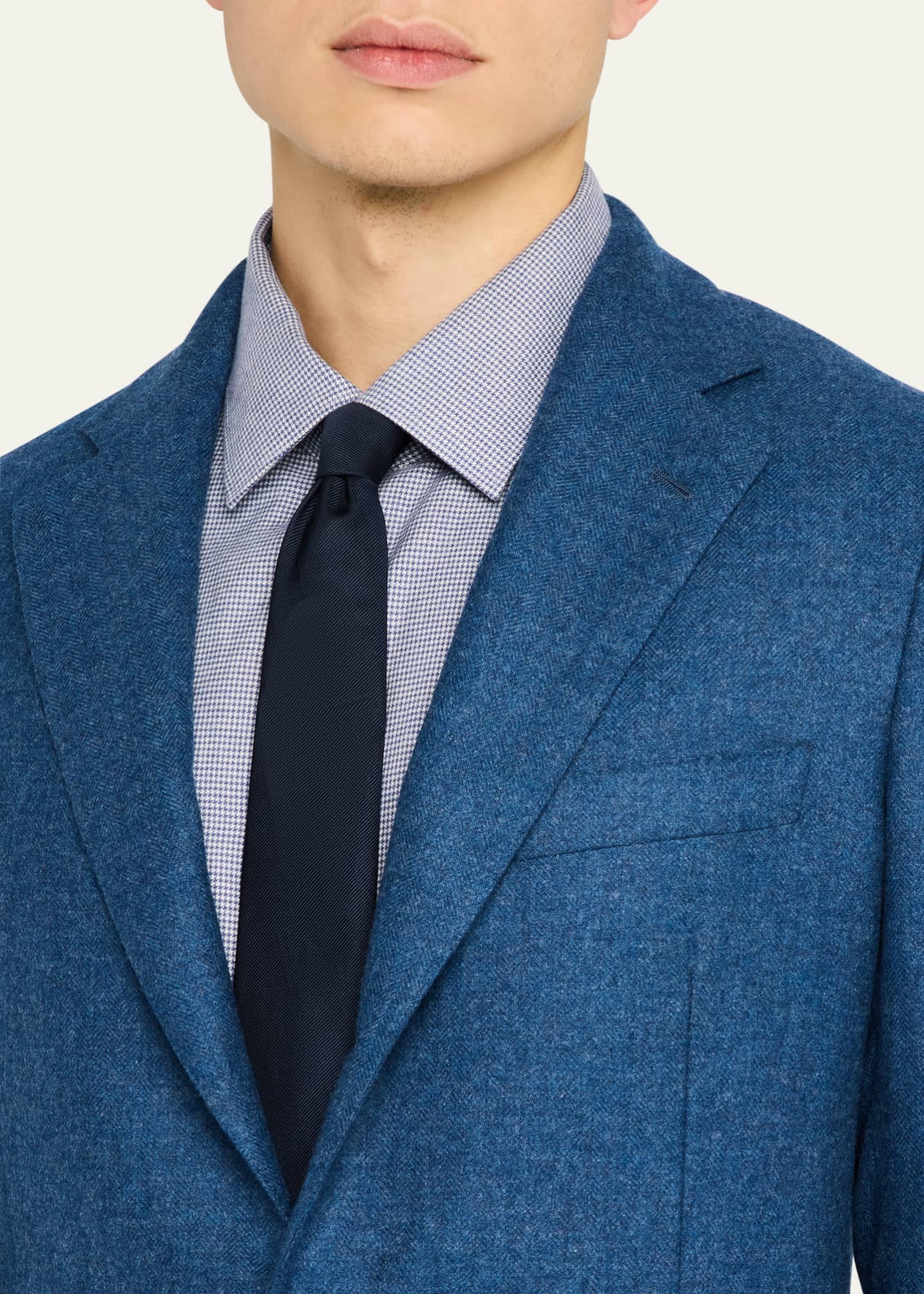 Anderson & Sheppard Men's Wool and Cashmere Single-Breasted Blazer Image 5 of 8