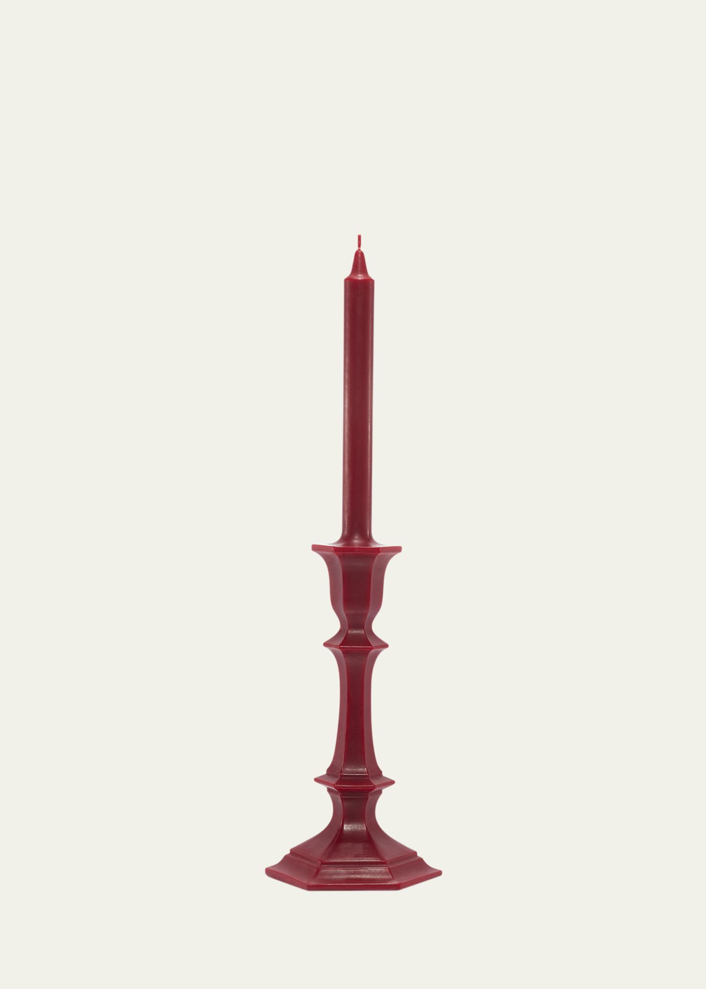 Baccarat Harcourt Candlestick Candle, Red - Bergdorf Goodman