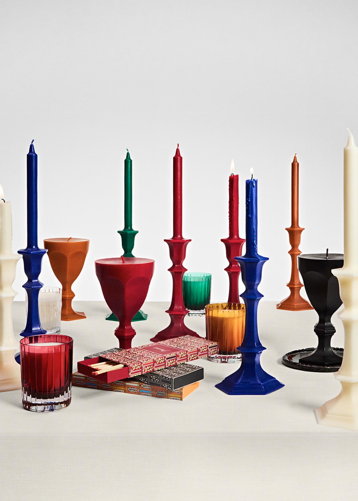 Baccarat Harcourt Goblet Candle, Red - Bergdorf Goodman