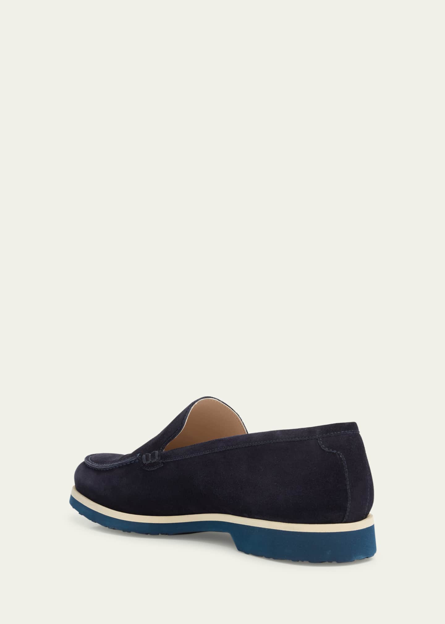 Bergdorf Goodman Men's Suede EVA-Sole Venetian Loafers Image 4 of 6