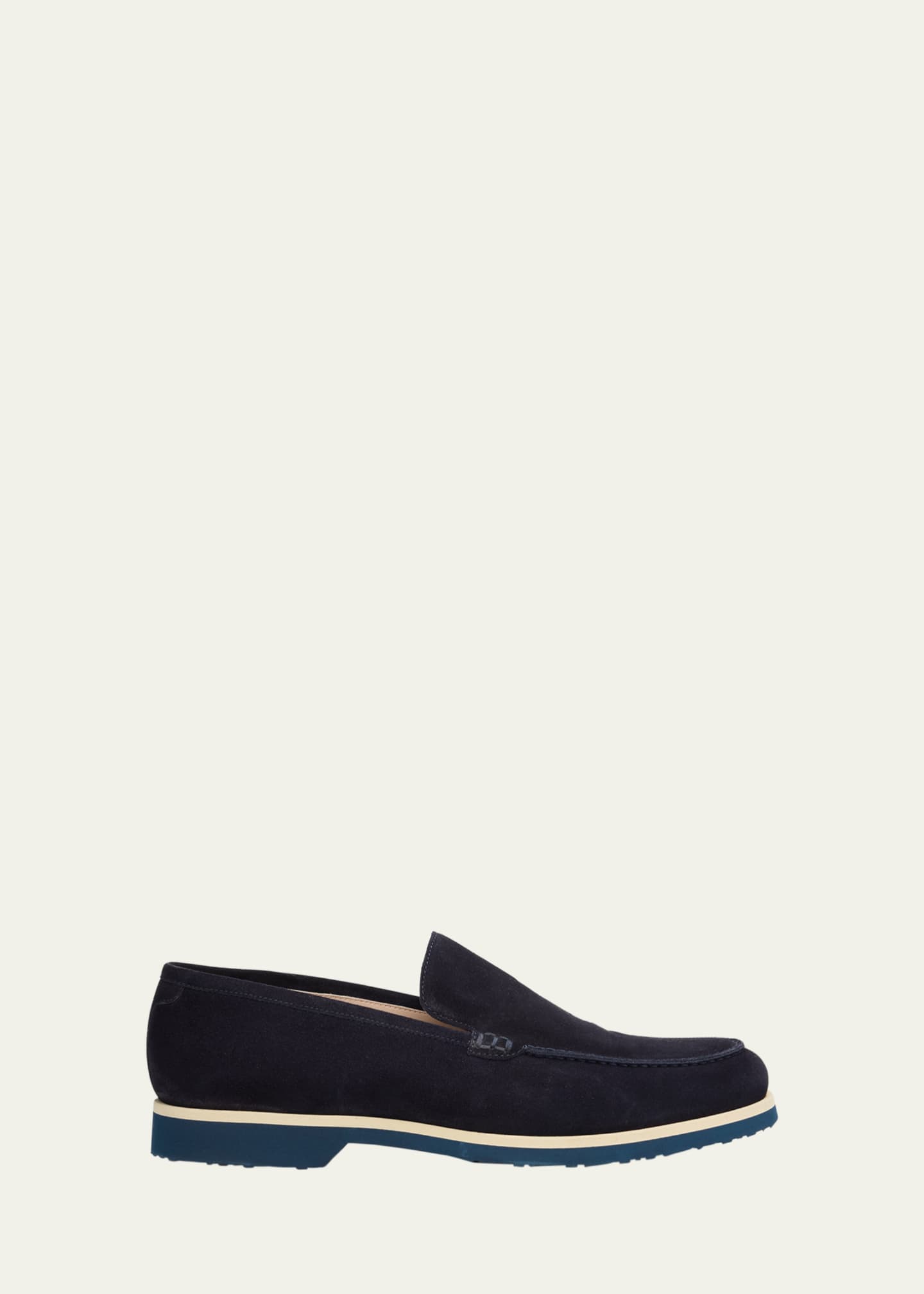 Bergdorf Goodman Men's Suede EVA-Sole Venetian Loafers Image 1 of 6
