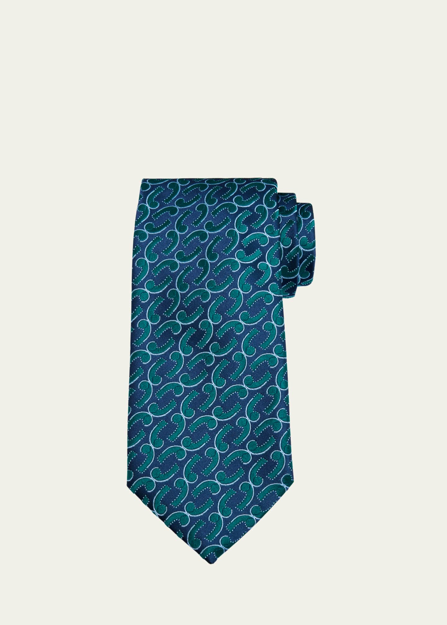 Charvet Men's Snorkel-Pattern Silk Tie