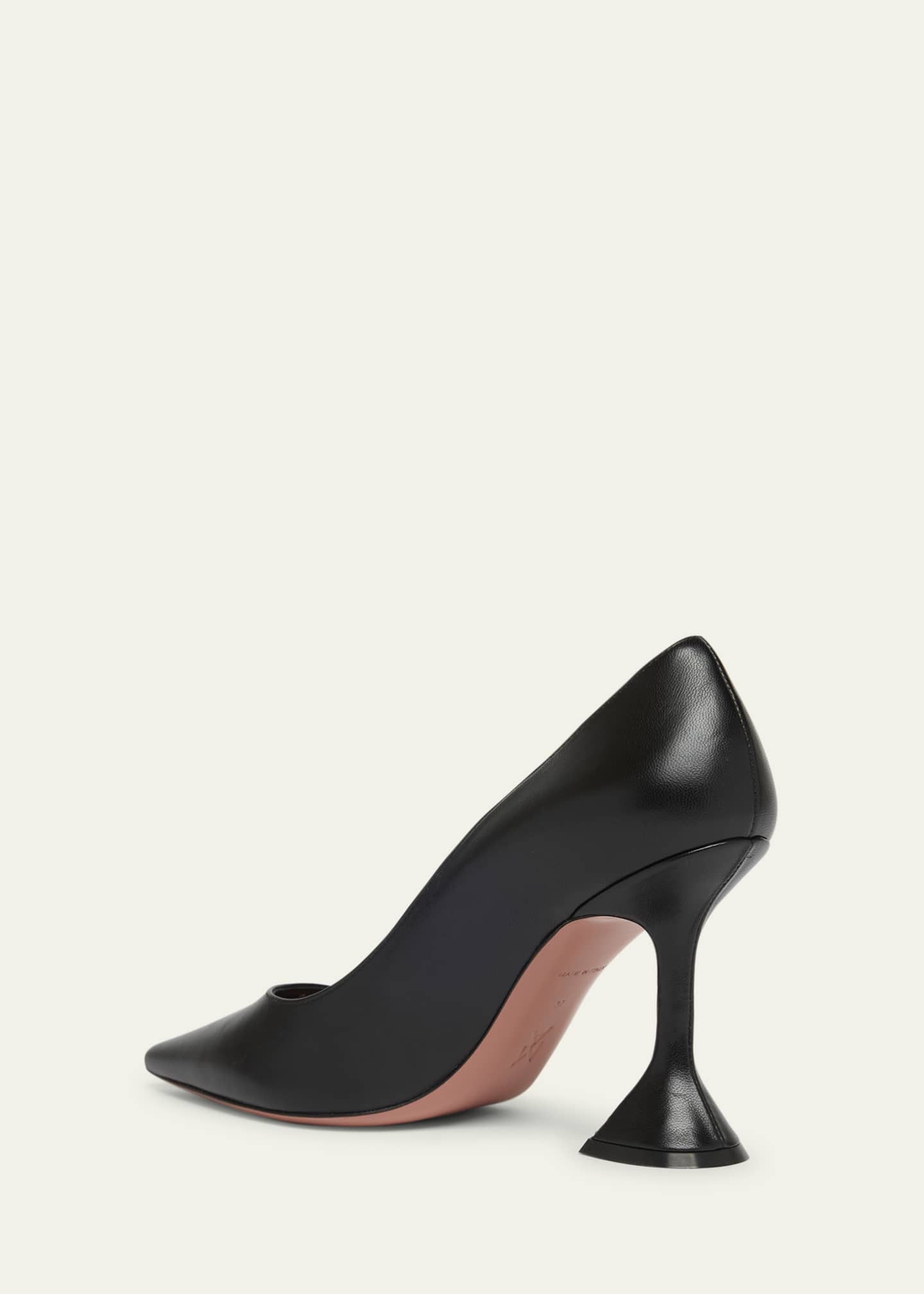 Amina Muaddi Ami Pointed Leather Pumps Image 4 of 6