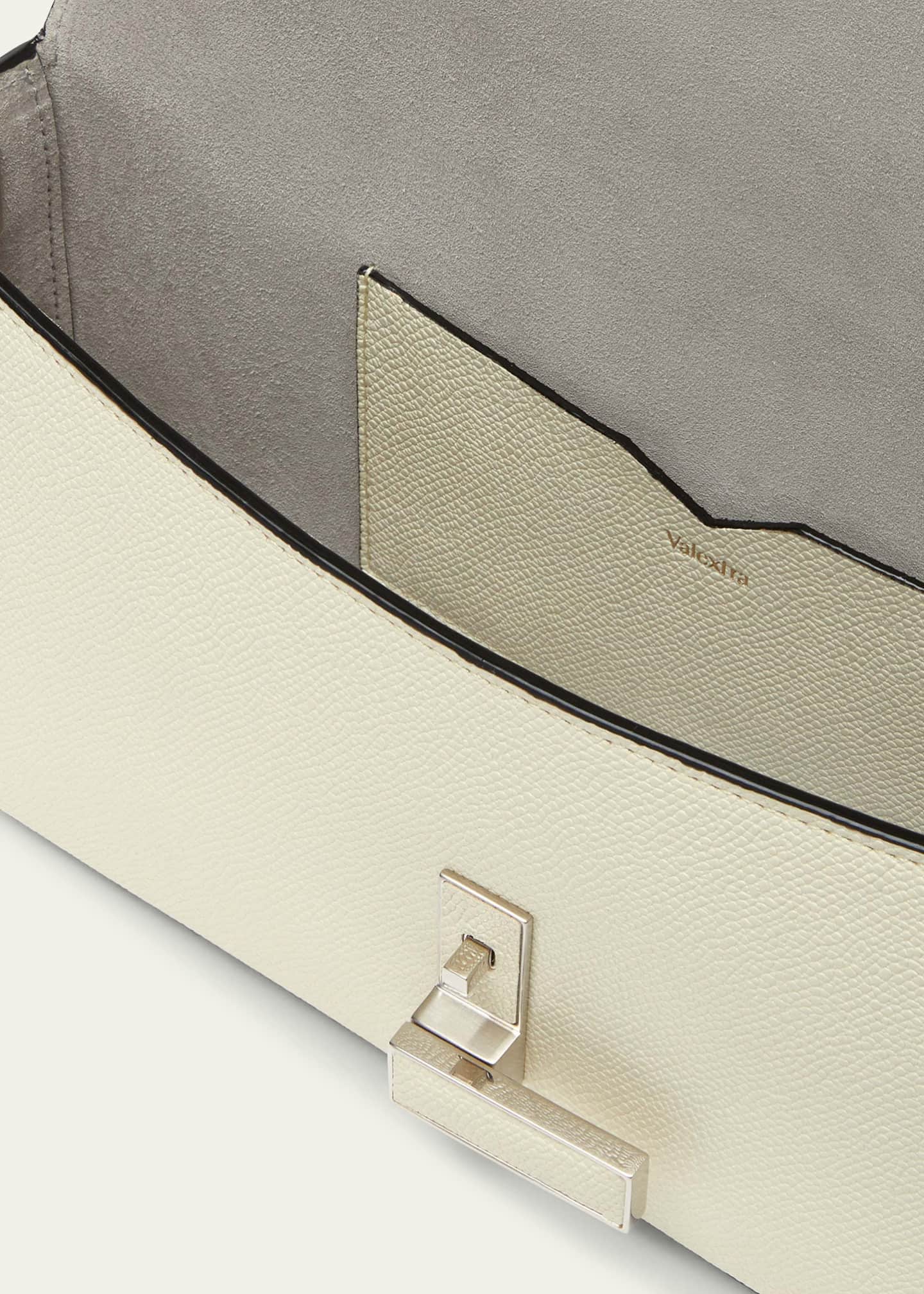 Valextra Iside Flap Leather Shoulder Bag Image 3 of 3