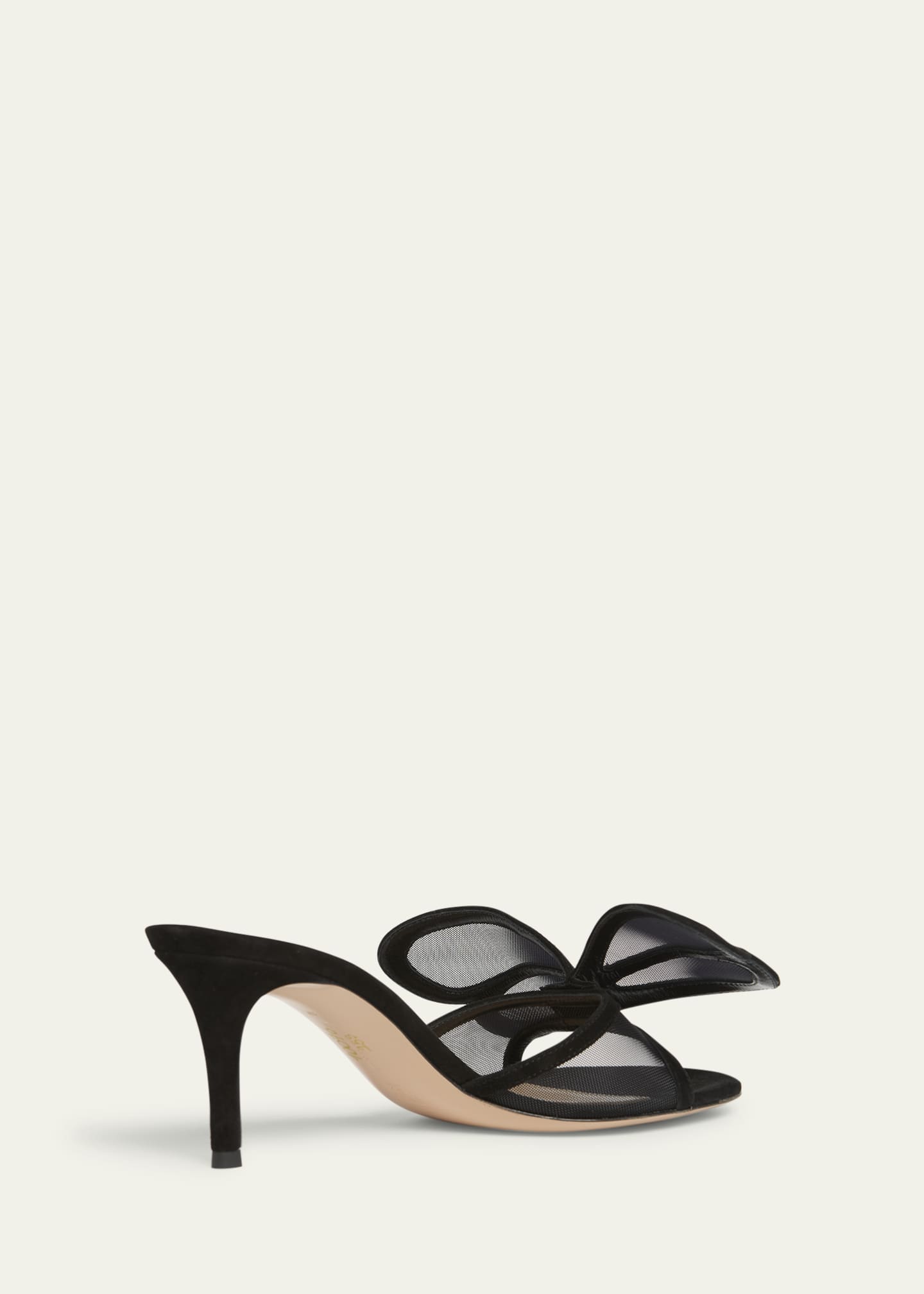 Camoscio Mesh and Leather Butterfly Sandals