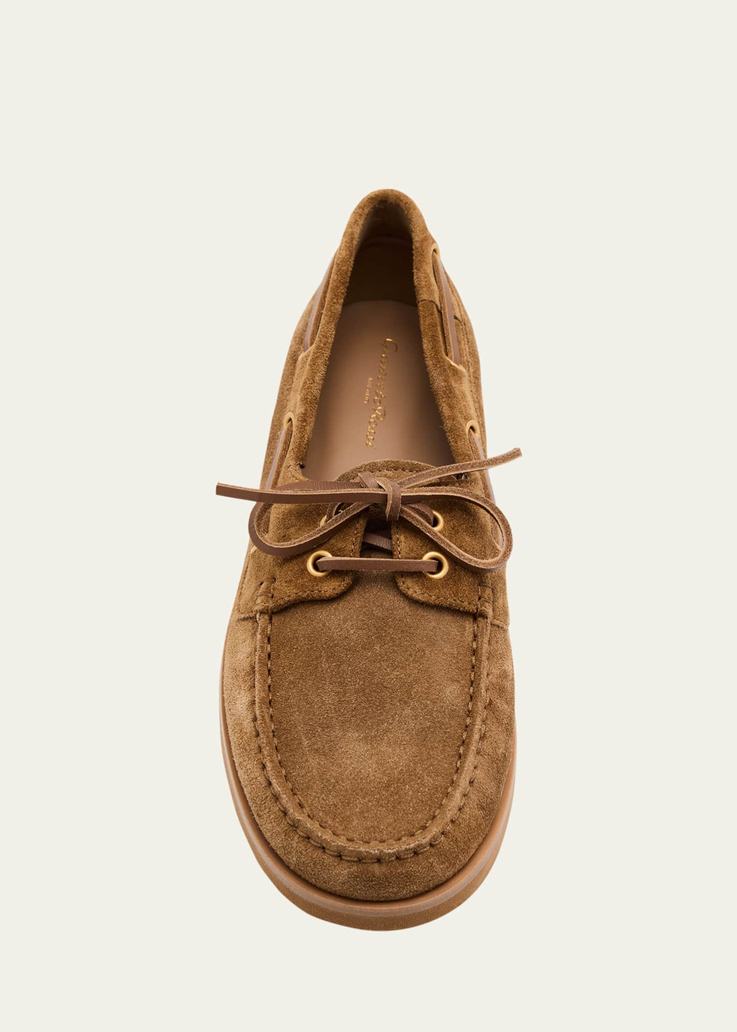 Gianvito Rossi Suede Boat Shoes Image 6 of 6