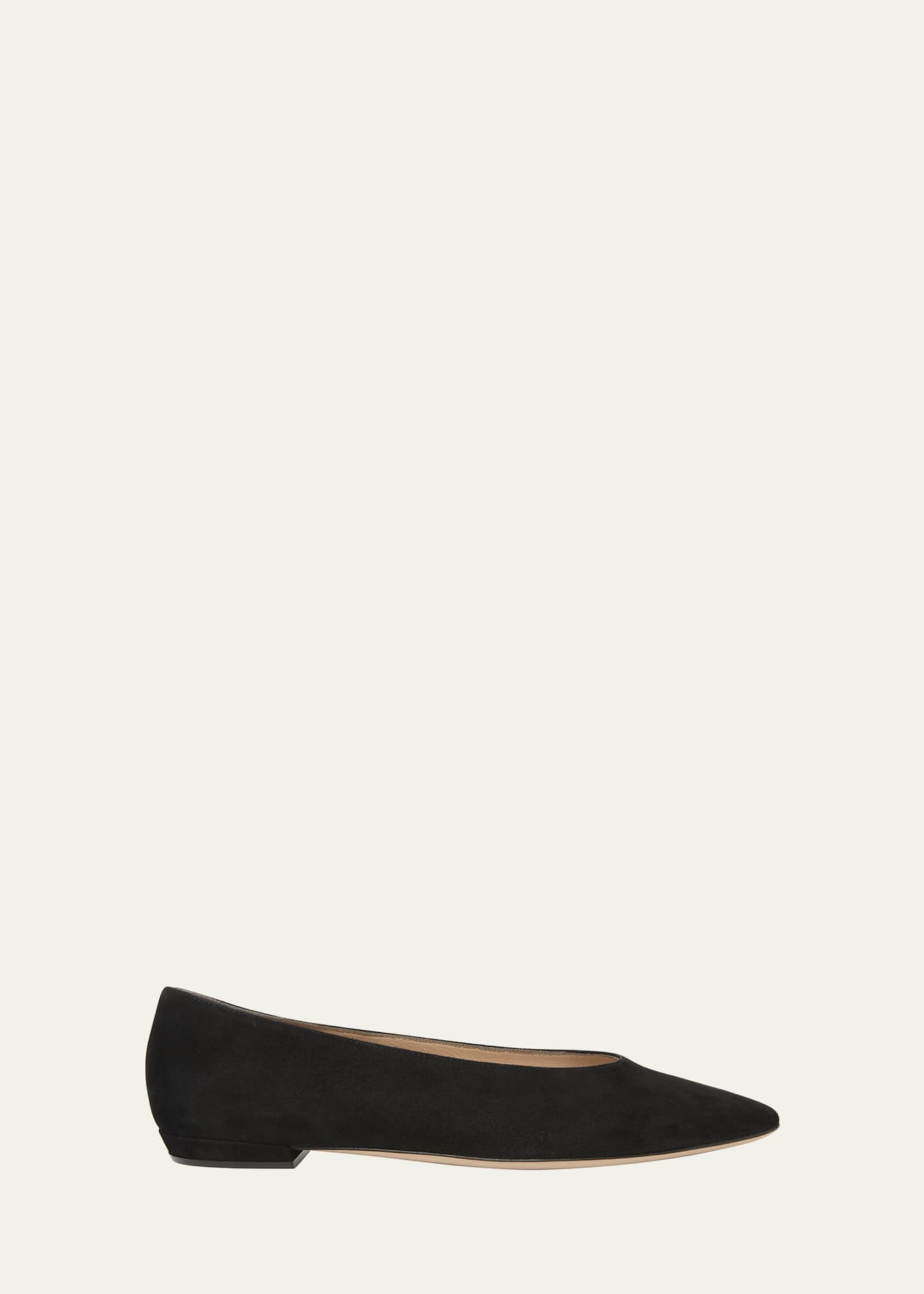 Gianvito Rossi Suede Ballerina Flats Image 1 of 4