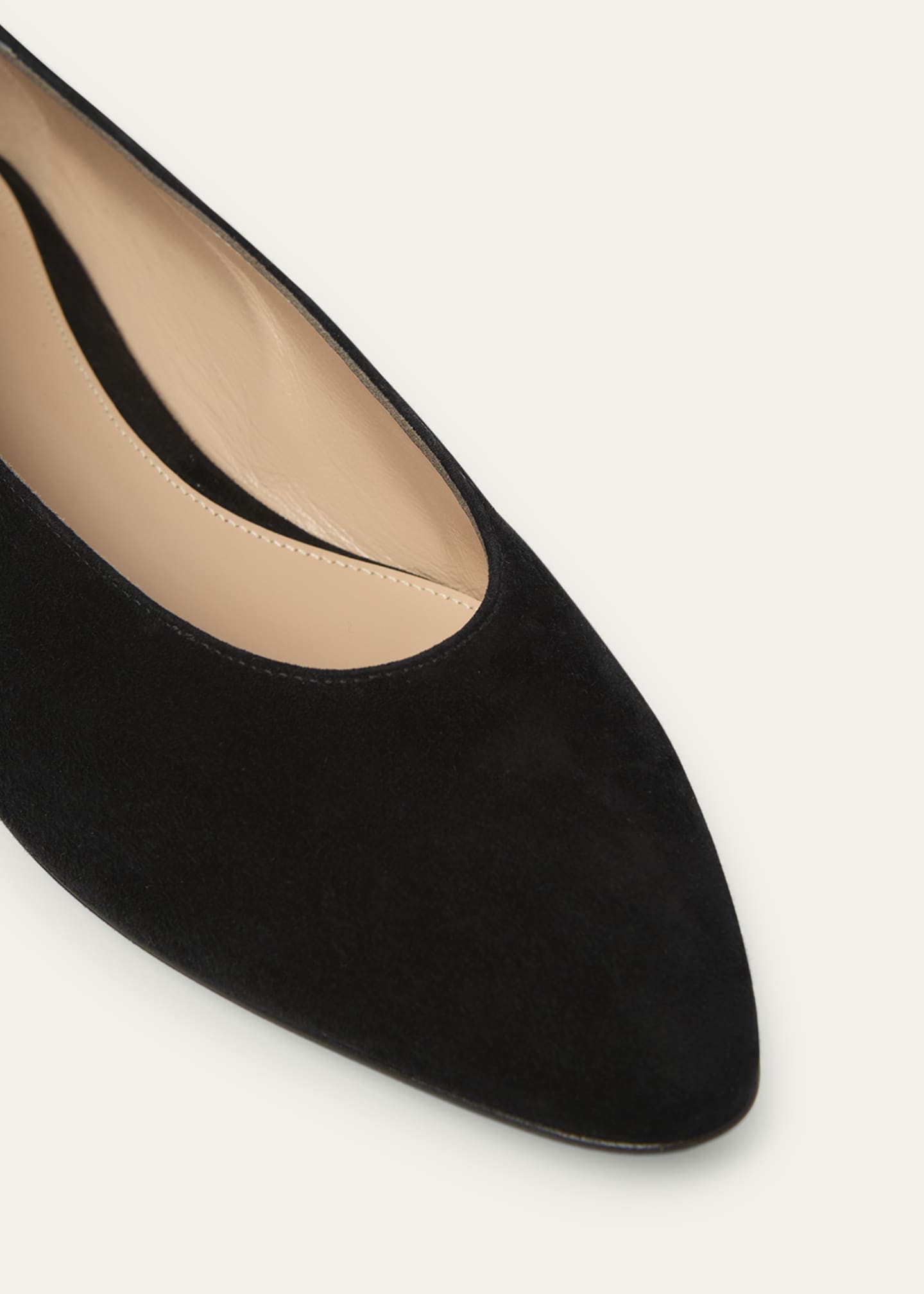 Gianvito Rossi Suede Ballerina Flats Image 3 of 4