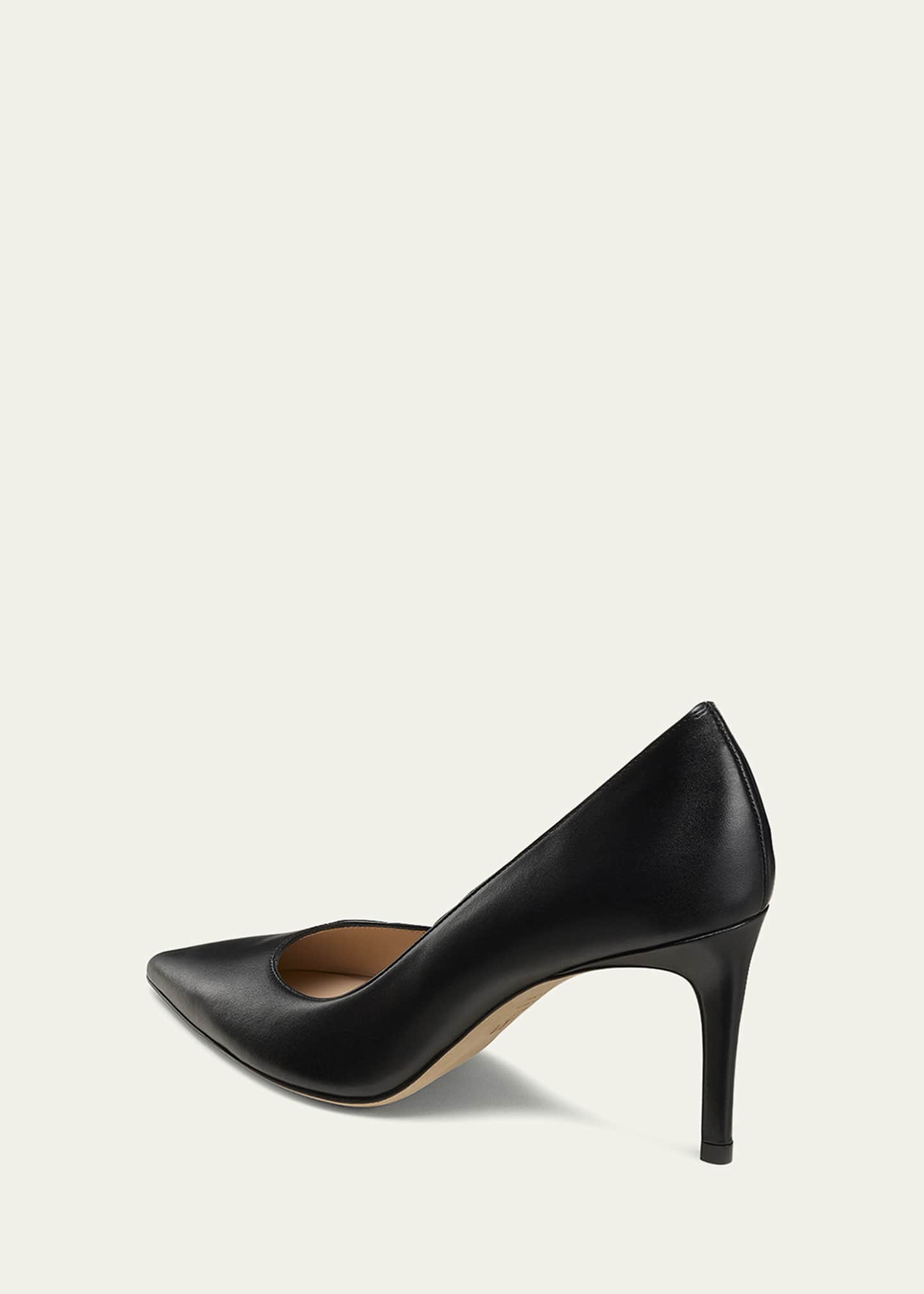 Stuart Weitzman Stuart Leather Stiletto Pumps Image 3 of 4