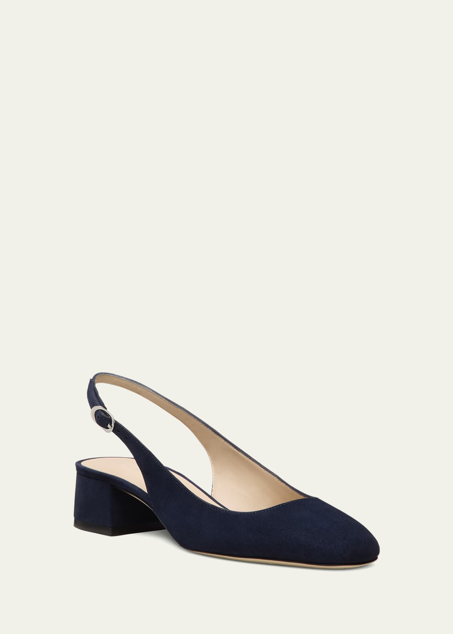 Stuart Weitzman Maeve Suede Slingback Ballerina Pumps Image 2 of 2