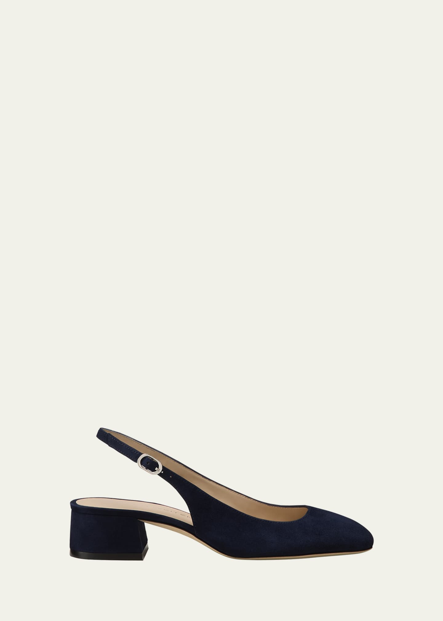 Stuart Weitzman Maeve Suede Slingback Ballerina Pumps Image 1 of 2