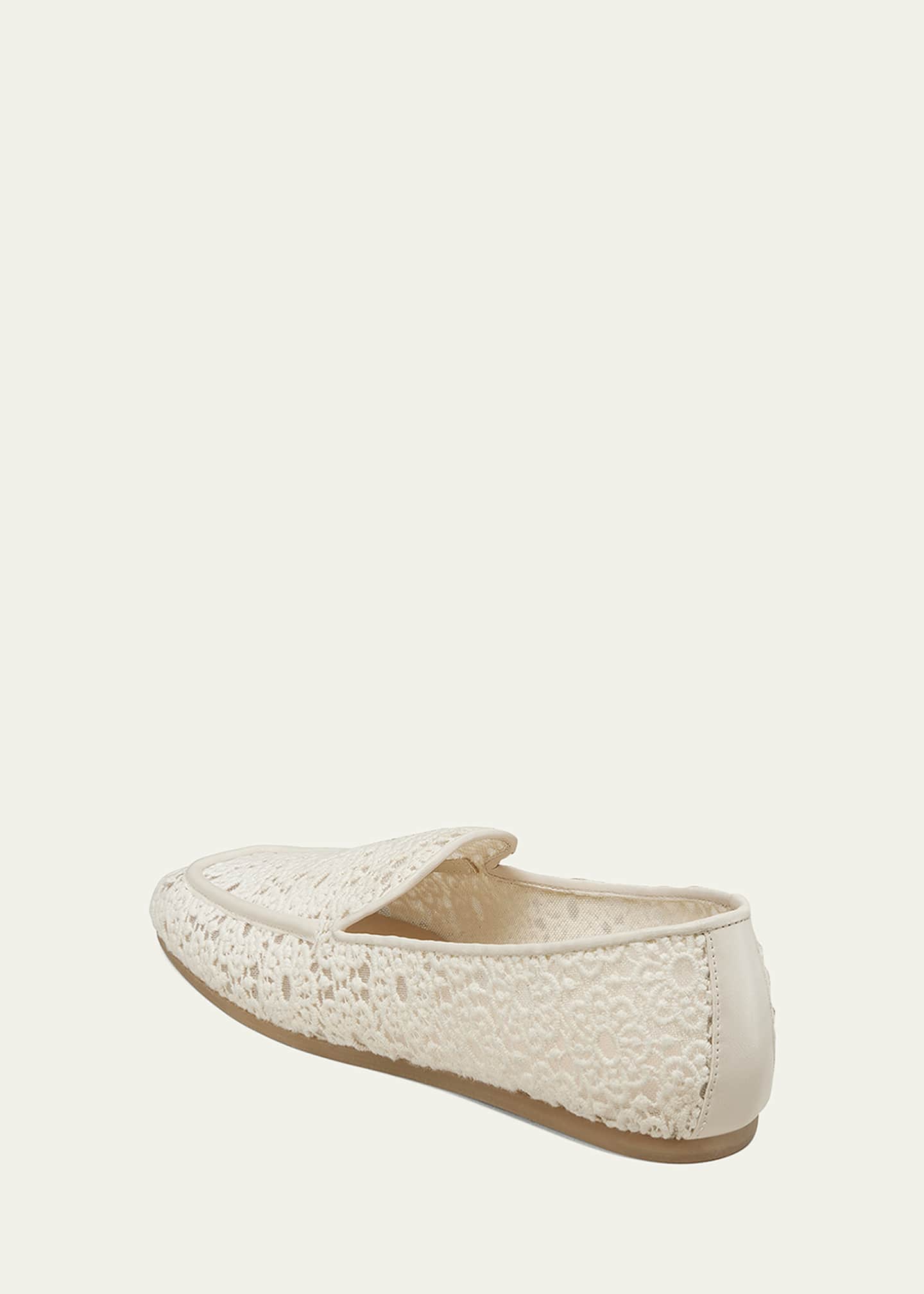 Stuart Weitzman Lee Crochet Leather Loafers Image 2 of 3