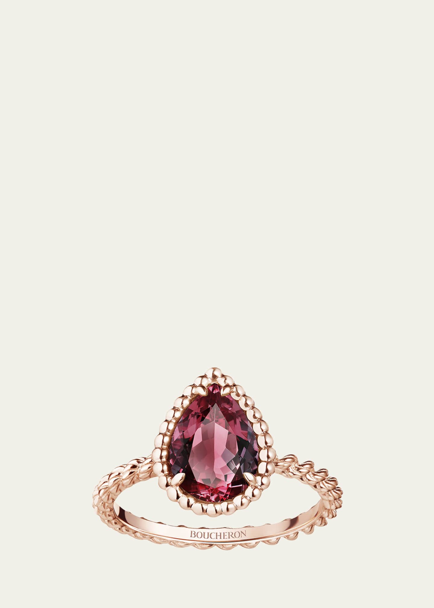 Boucheron Serpent Boheme S Motif Ring with Rhodolite Garnet Image 1 of 2