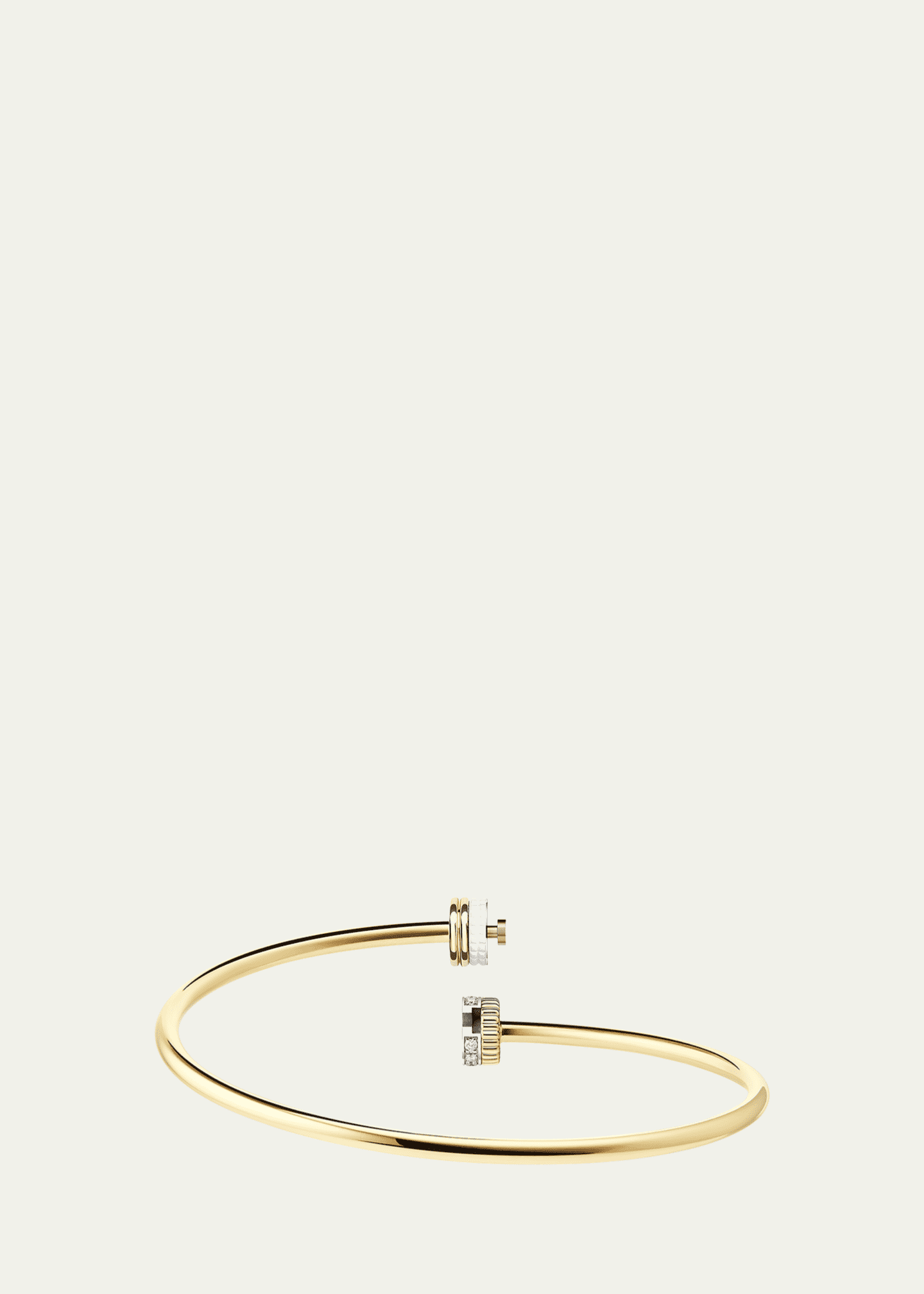 Boucheron 18K Yellow, Rose, and White Quatre White Edition Bracelet with Diamonds Image 2 of 2