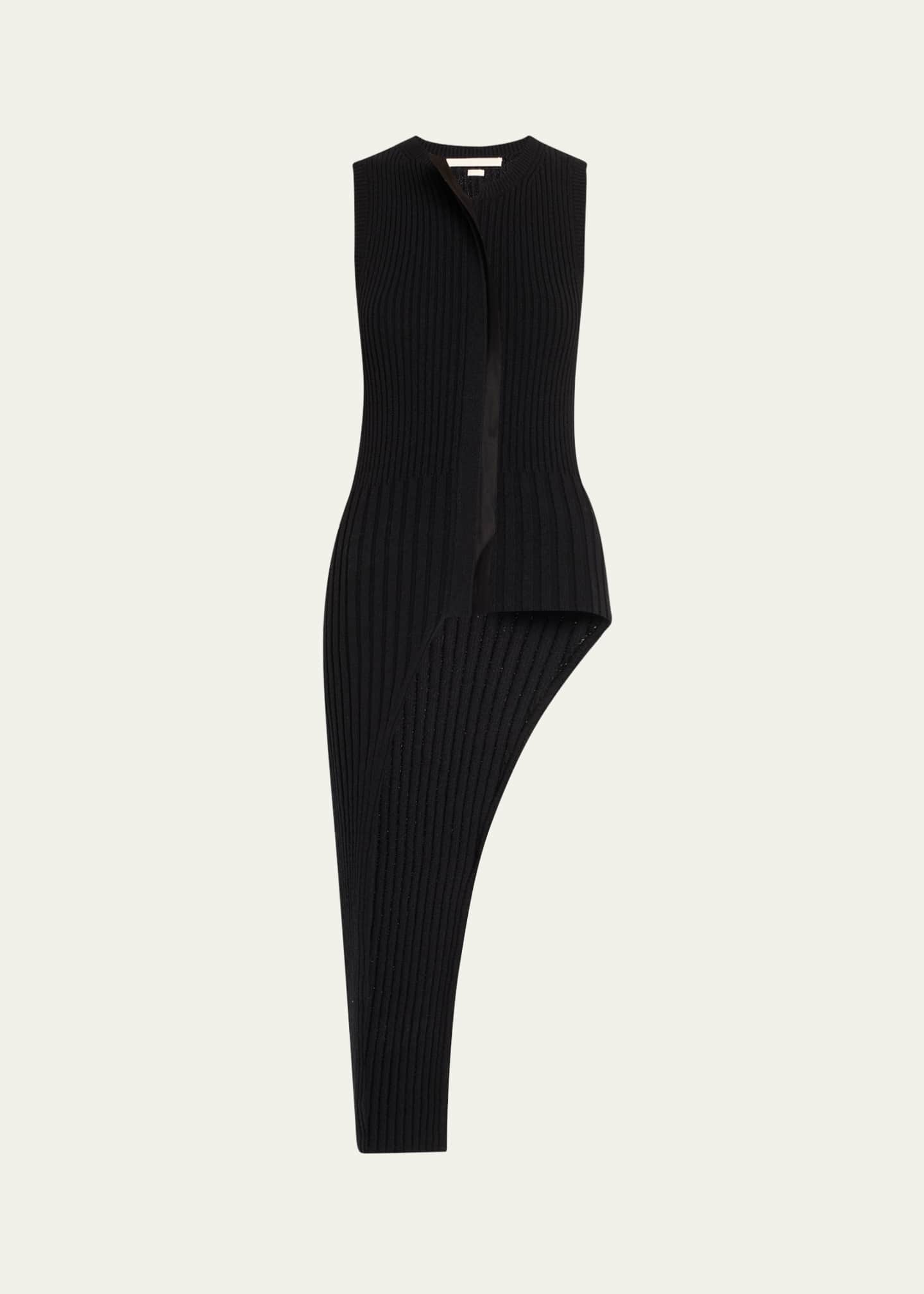 Jason Wu Collection Asymmetrical Rib-Knit Sweater Vest Image 1 of 5