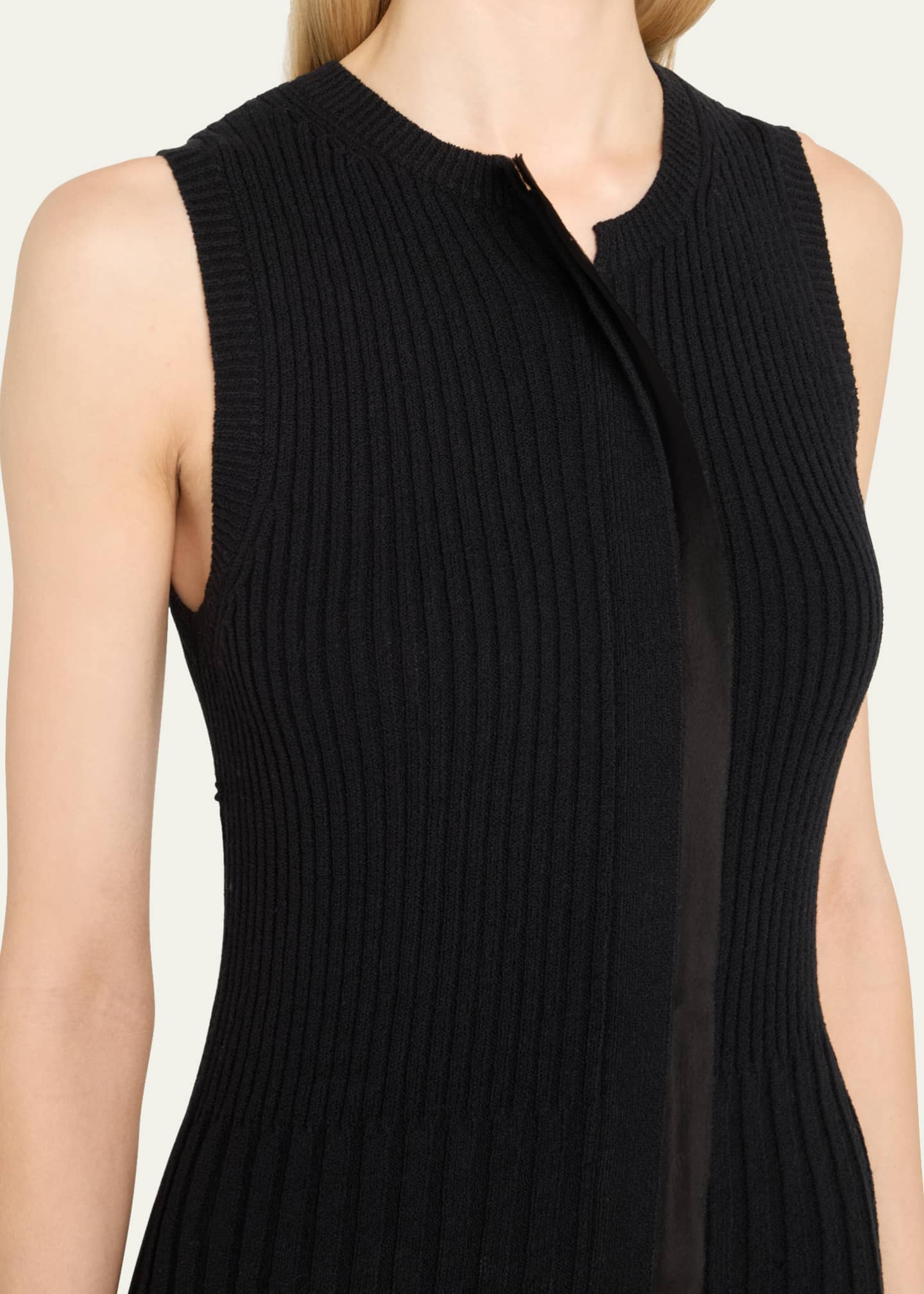 Jason Wu Collection Asymmetrical Rib-Knit Sweater Vest Image 5 of 5