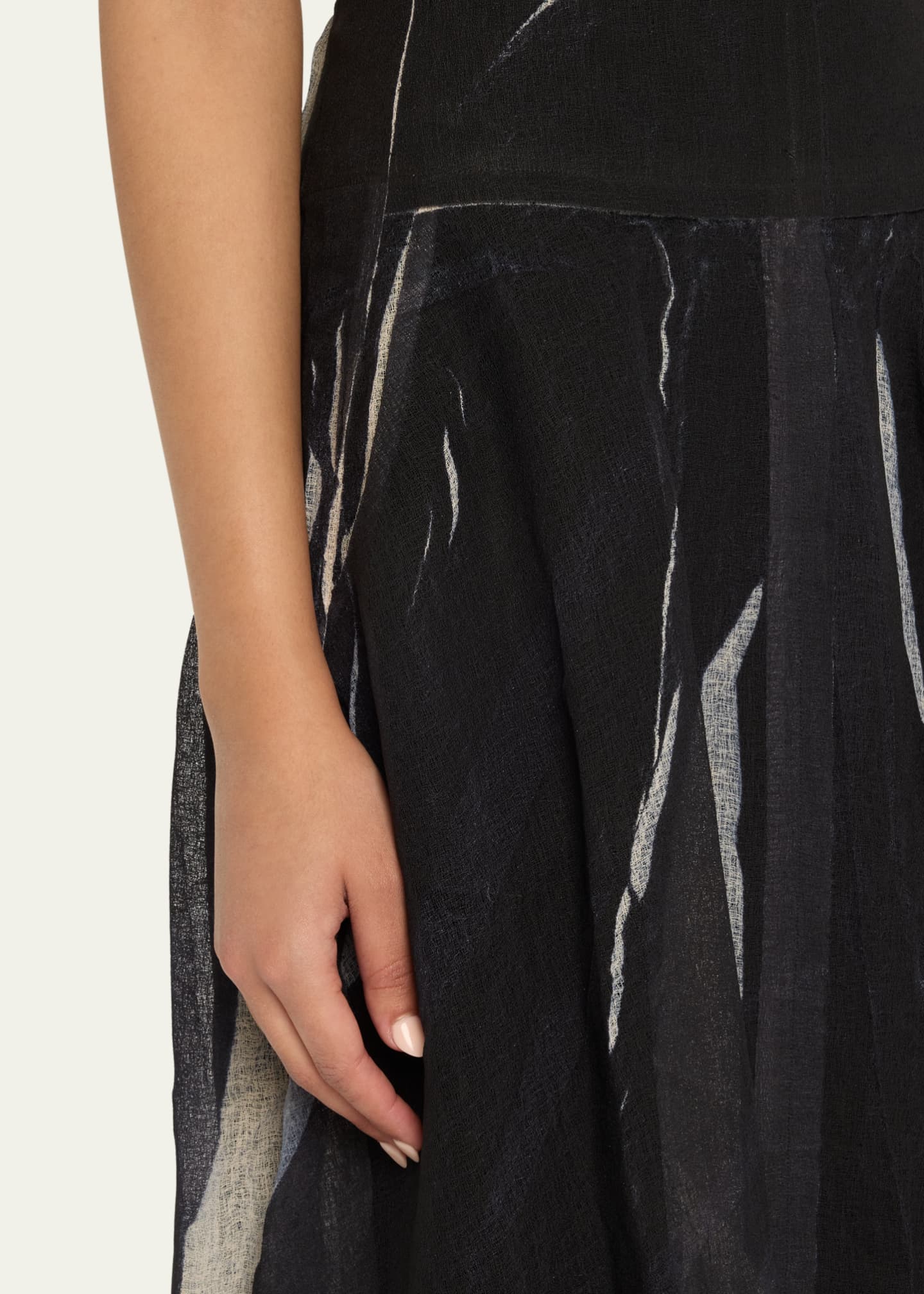 Jason Wu Collection Printed Gauze Handkerchief Midi Skirt Image 5 of 5