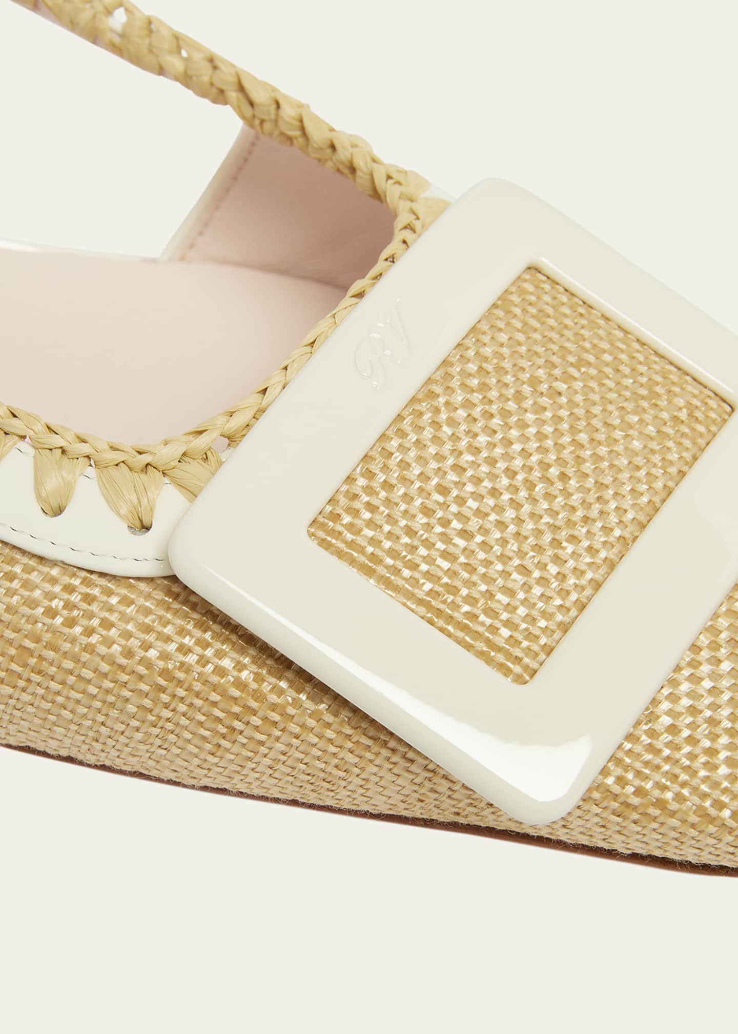 Roger Vivier Belle Vivier Buckle Slingback Pumps Image 3 of 4