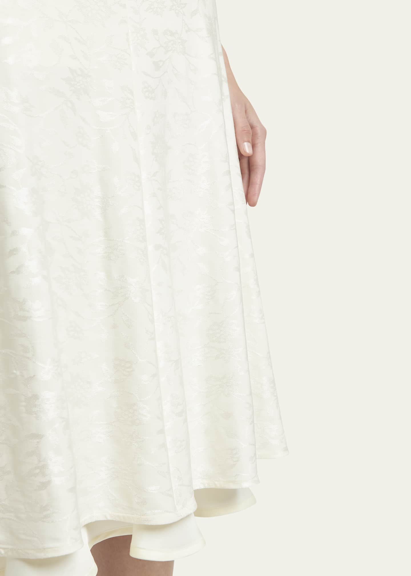 Jil Sander Double-Layered Silk Skirt Image 5 of 5
