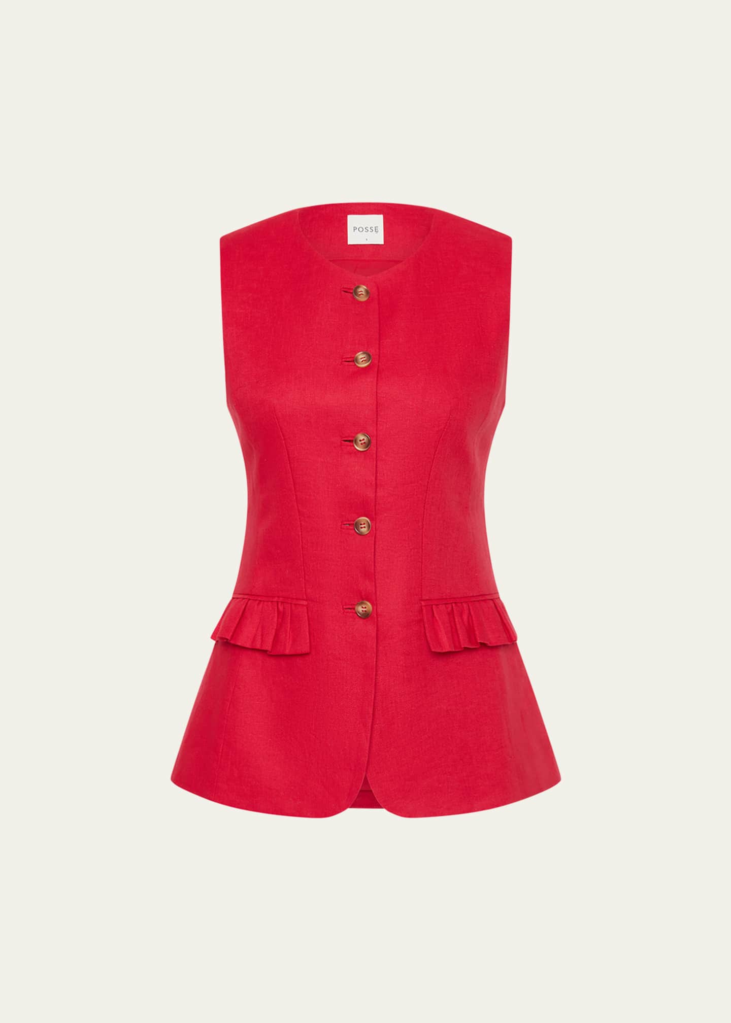 Posse Matilda Linen Gilet Image 1 of 4