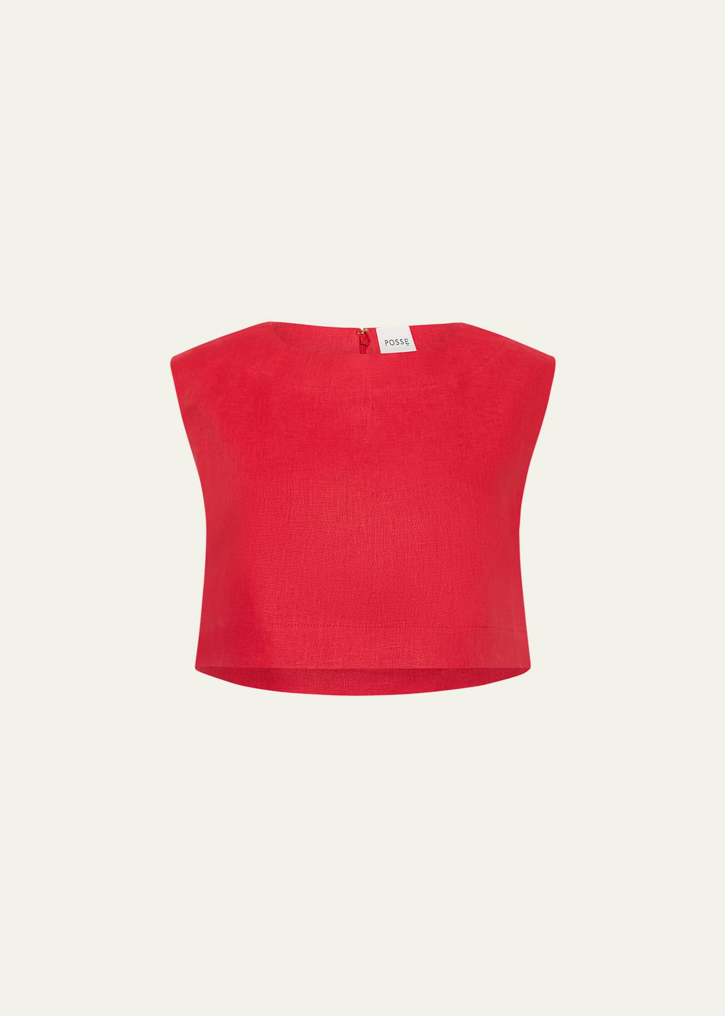 Posse Martina Linen Crop Top Image 1 of 4