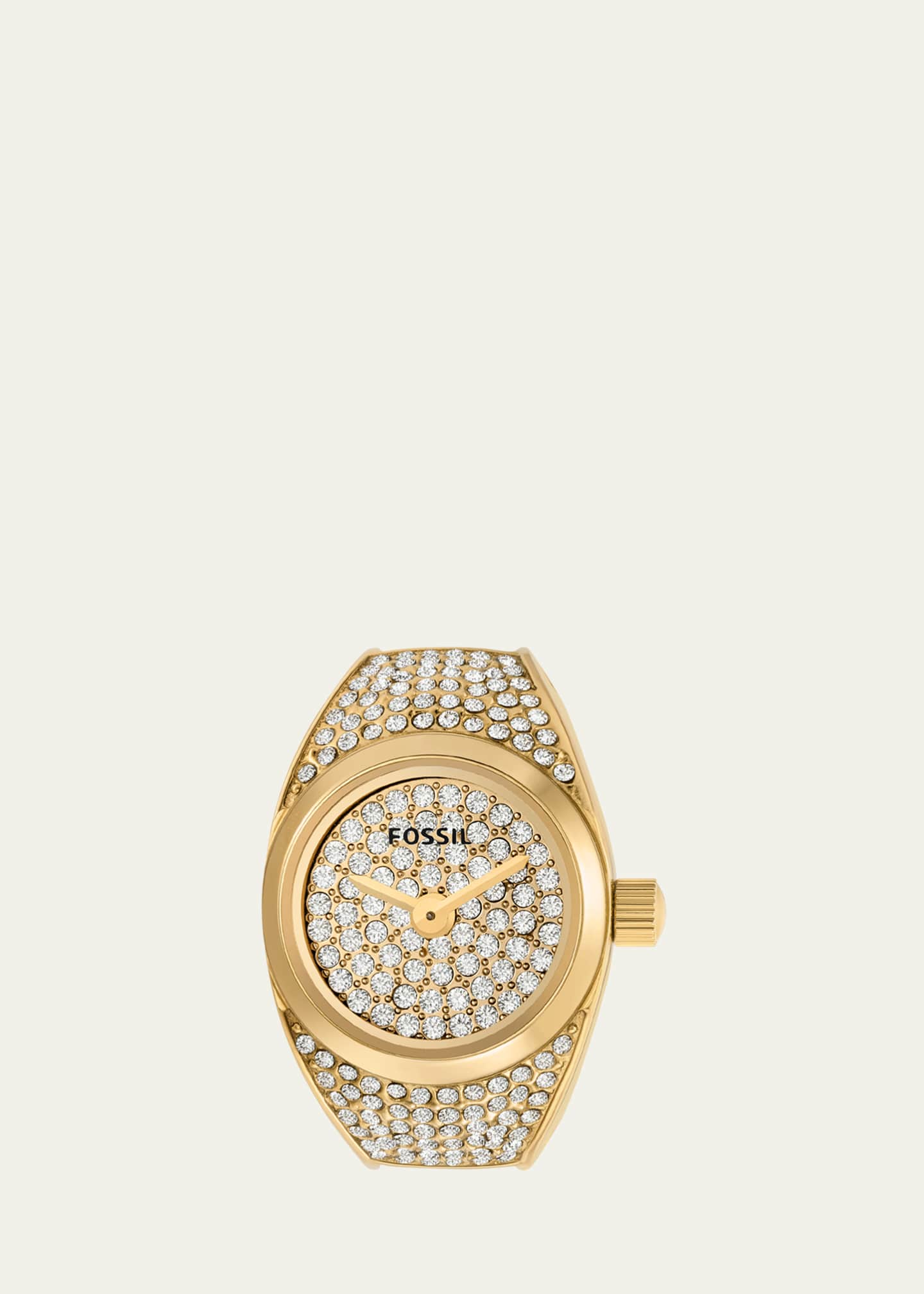 Fossil Pave Crystal Watch Ring Image 1 of 4