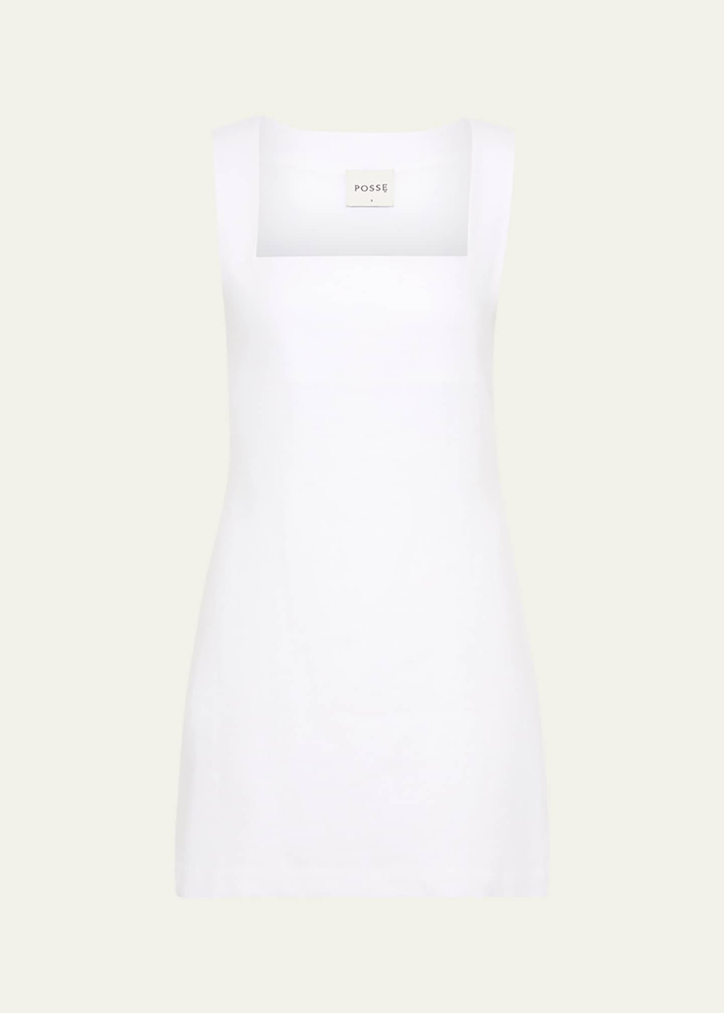 Posse Alice Linen Mini Dress, Ivory, Women's, X-Large, Casual & Work Dresses Day Dresses Sundresses