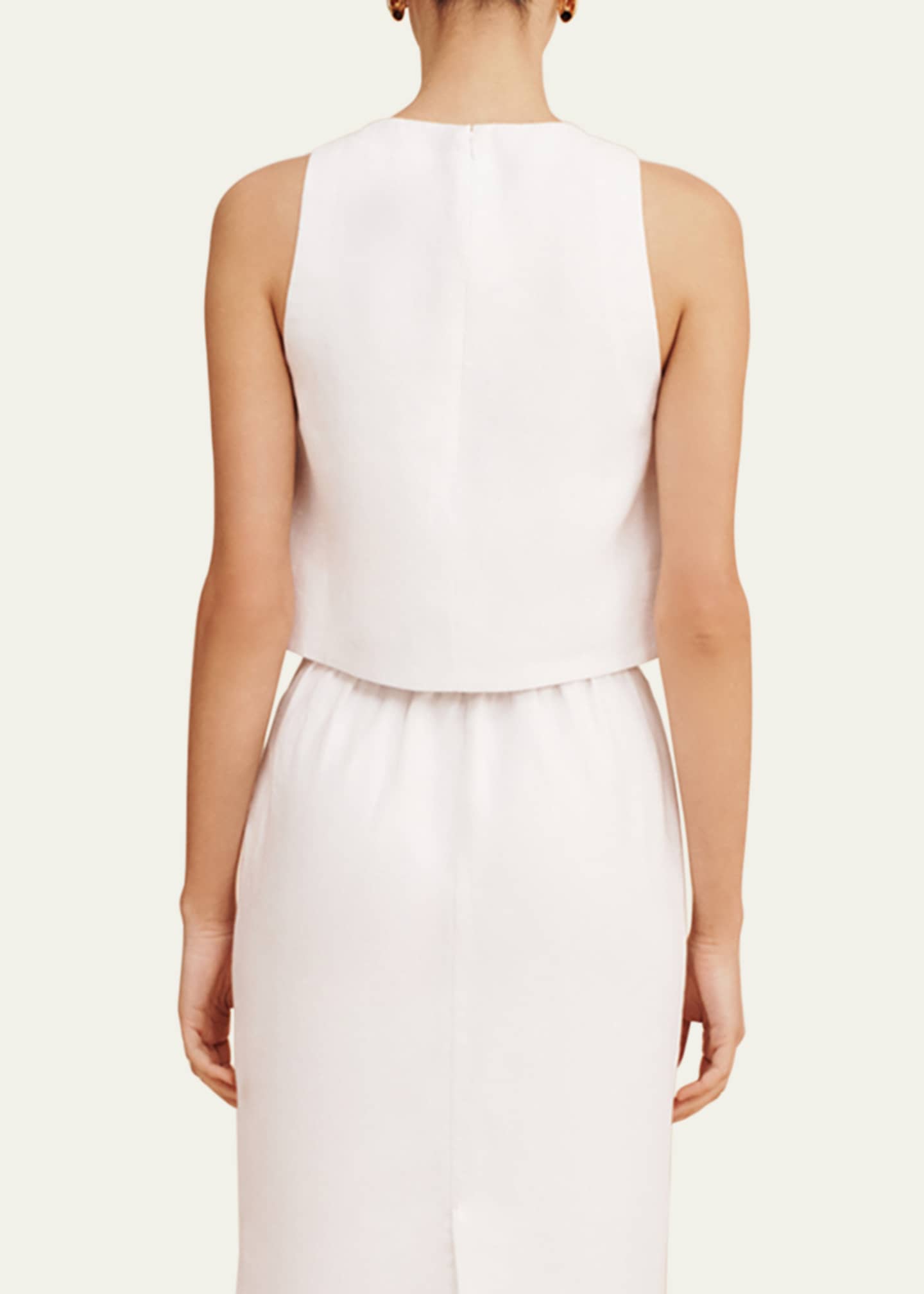 Posse Poppy Linen Crop Top Image 3 of 4