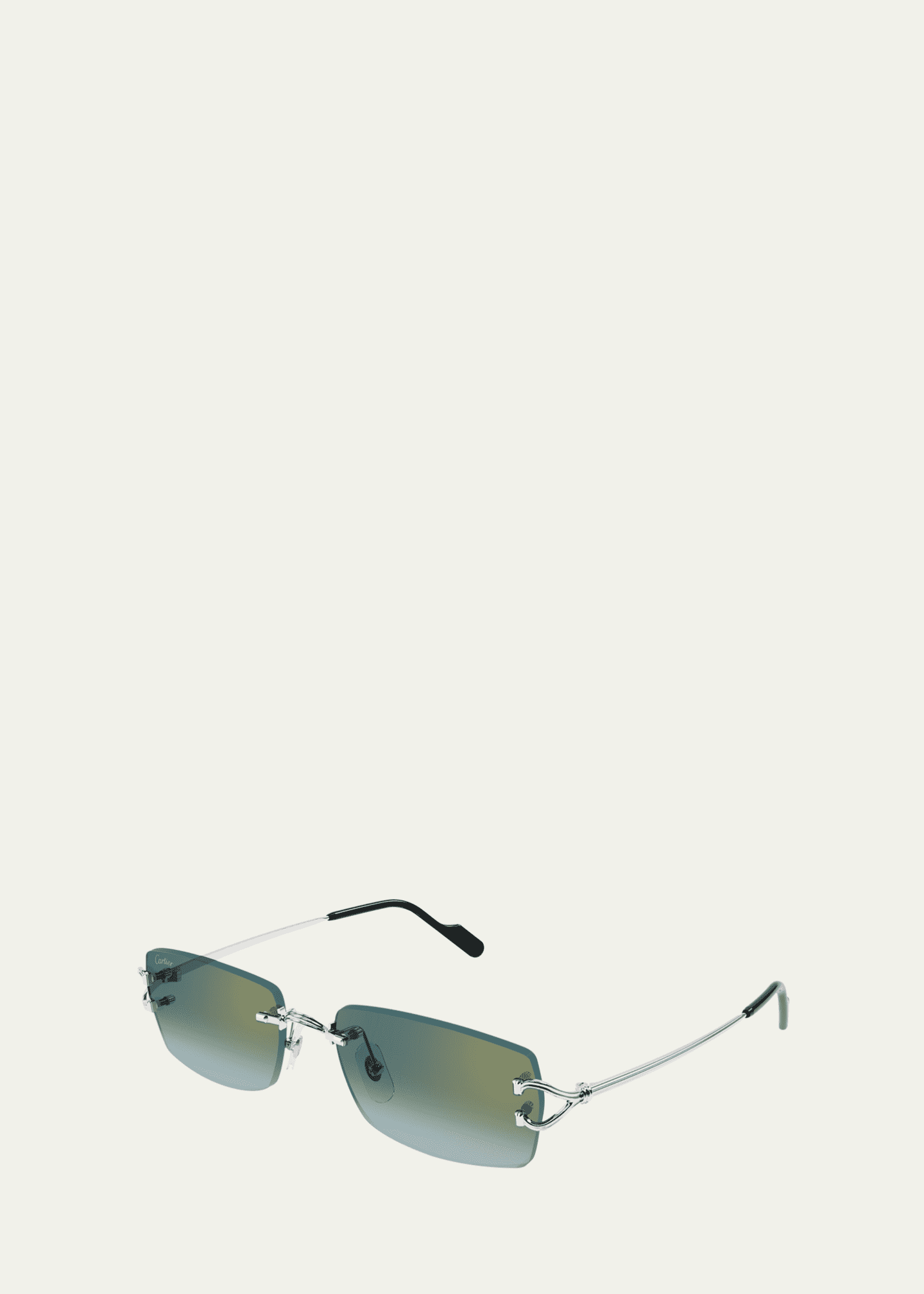 Cartier Men's CT0550S Metal Rectangle Sunglasses Image 2 of 2