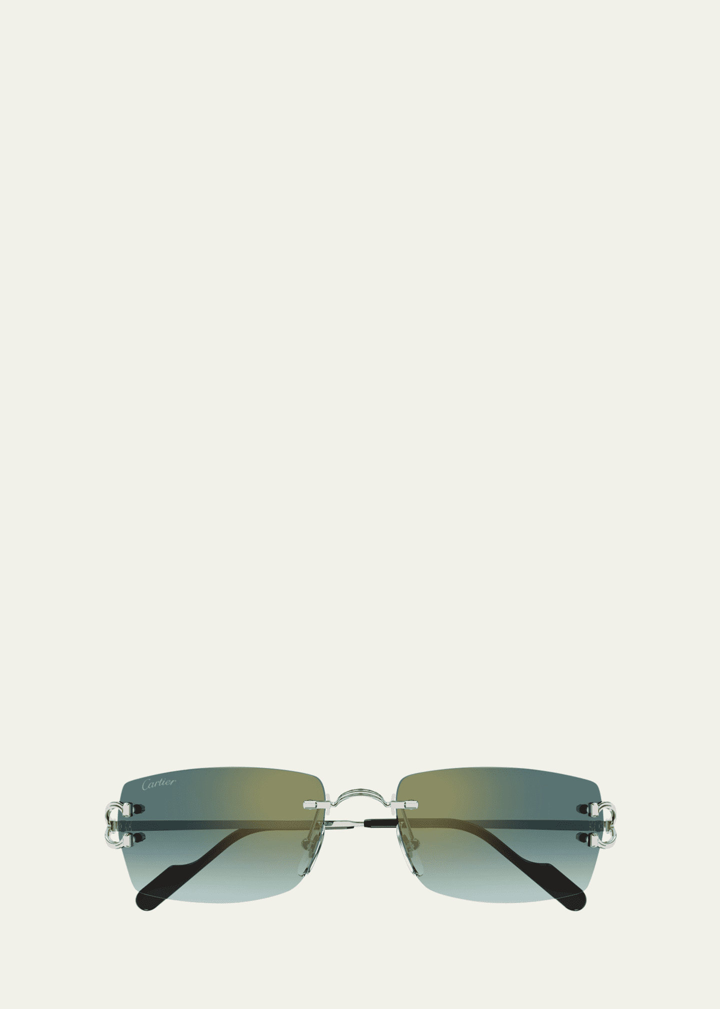 Cartier Men's CT0550S Metal Rectangle Sunglasses Image 1 of 2