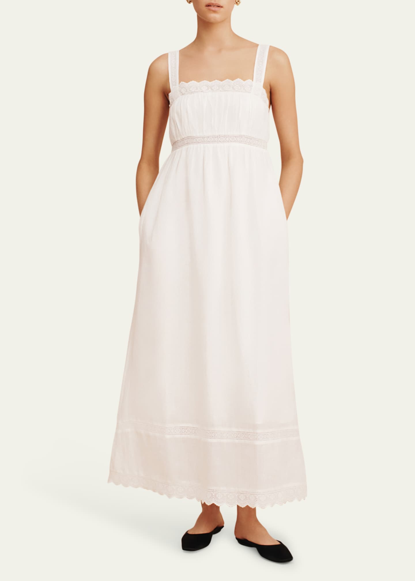 Posse Grace Lace-Trim Shift Dress - Bergdorf Goodman