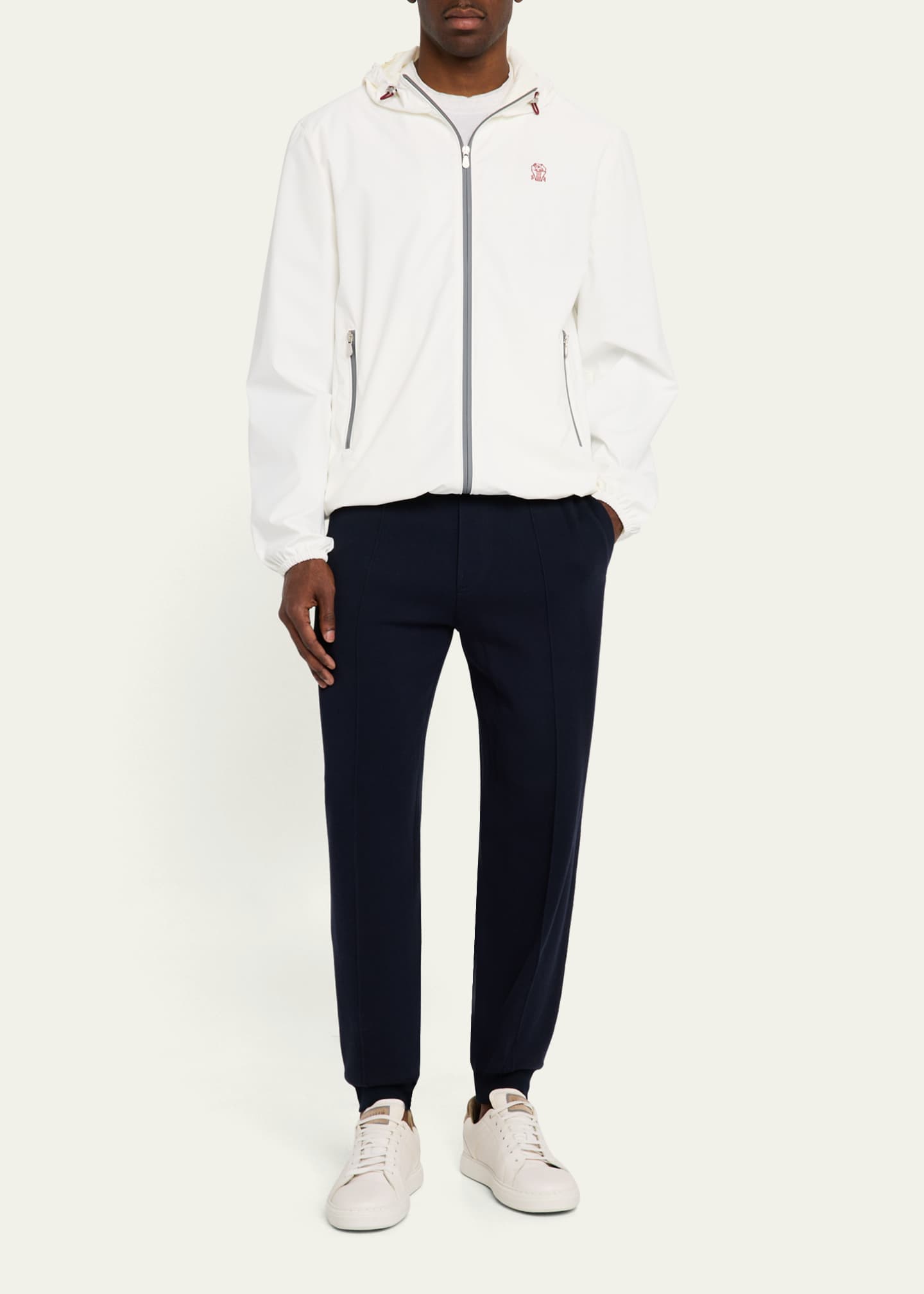 Brunello Cucinelli Men's Water-Resistant Full-Zip Jacket Image 2 of 5