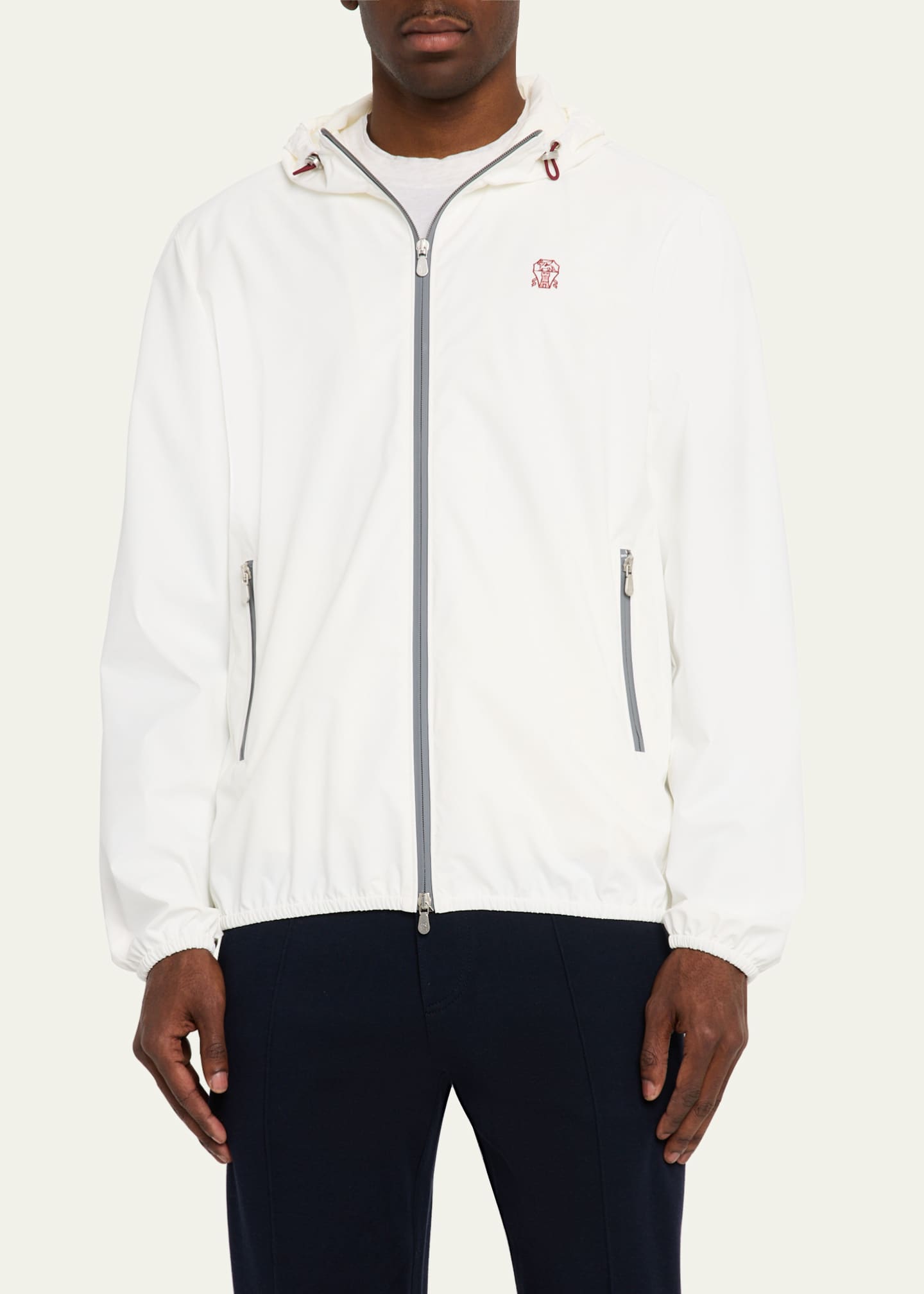 Brunello Cucinelli Men's Water-Resistant Full-Zip Jacket Image 4 of 5