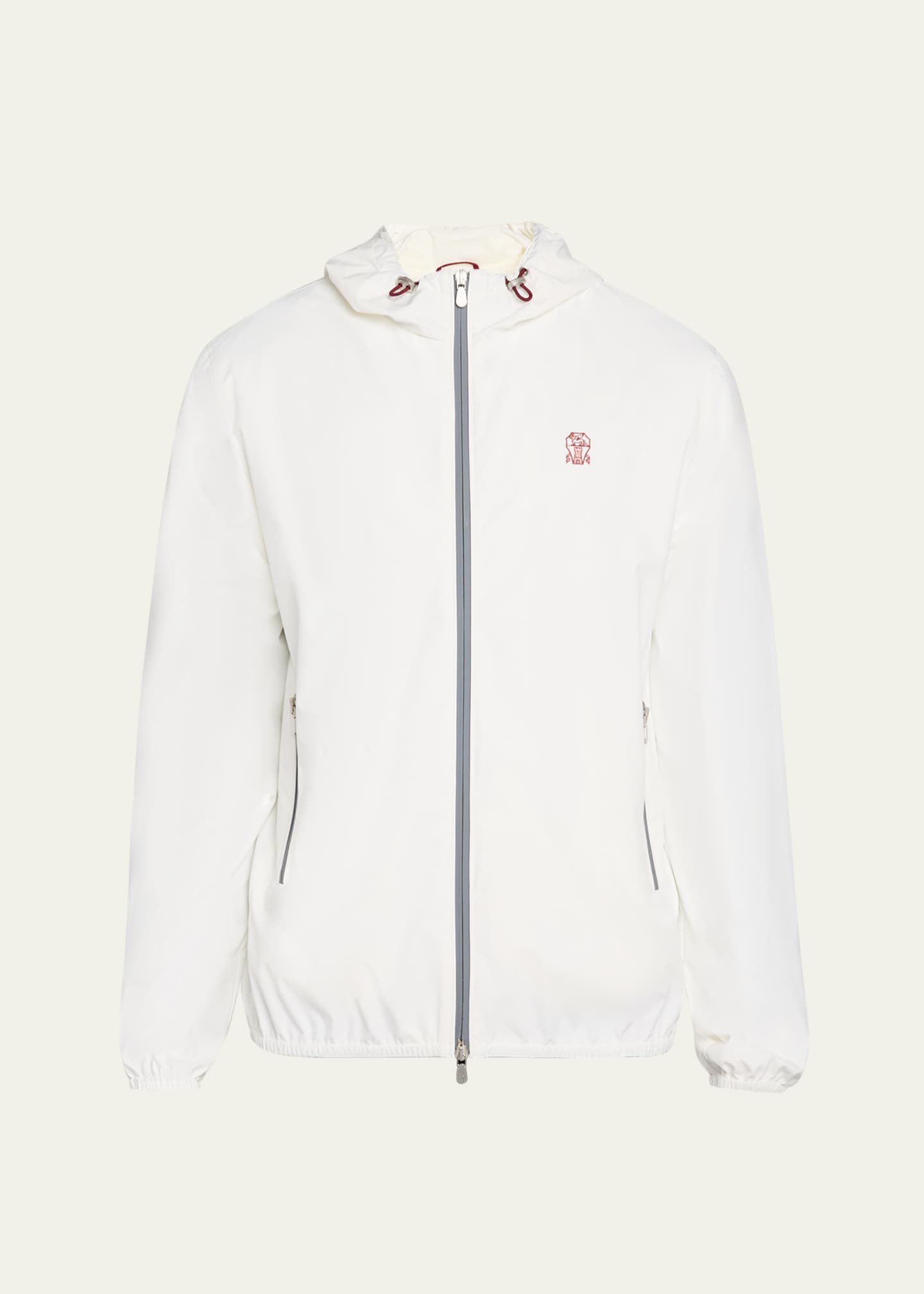 Brunello Cucinelli Men's Water-Resistant Full-Zip Jacket Image 1 of 5