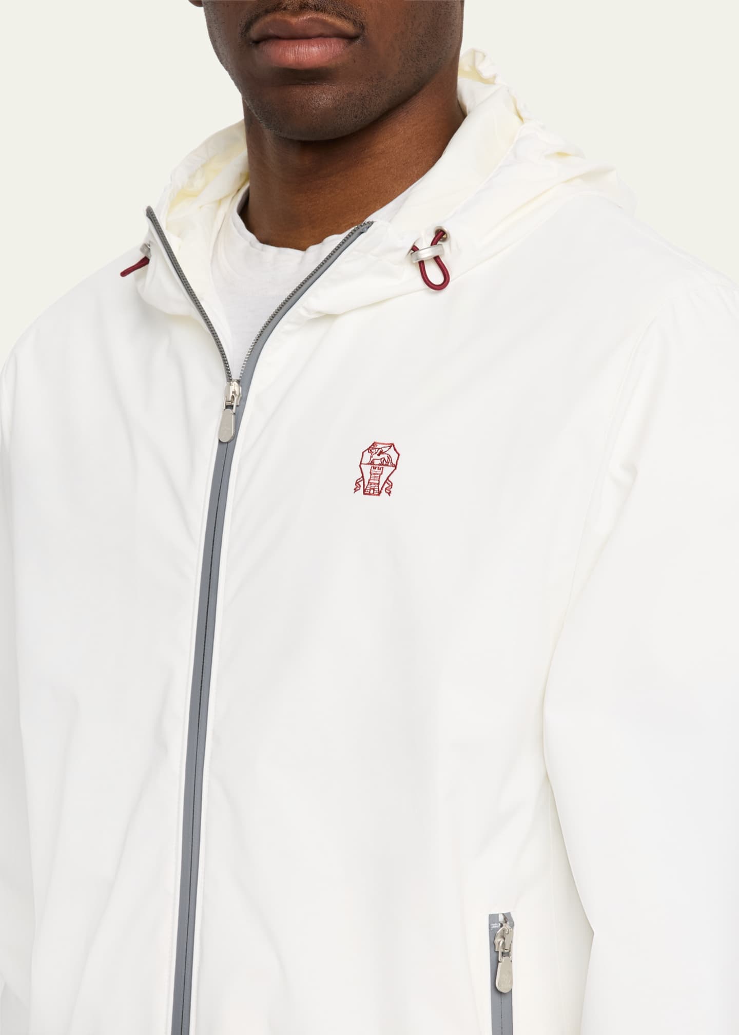 Brunello Cucinelli Men's Water-Resistant Full-Zip Jacket Image 5 of 5