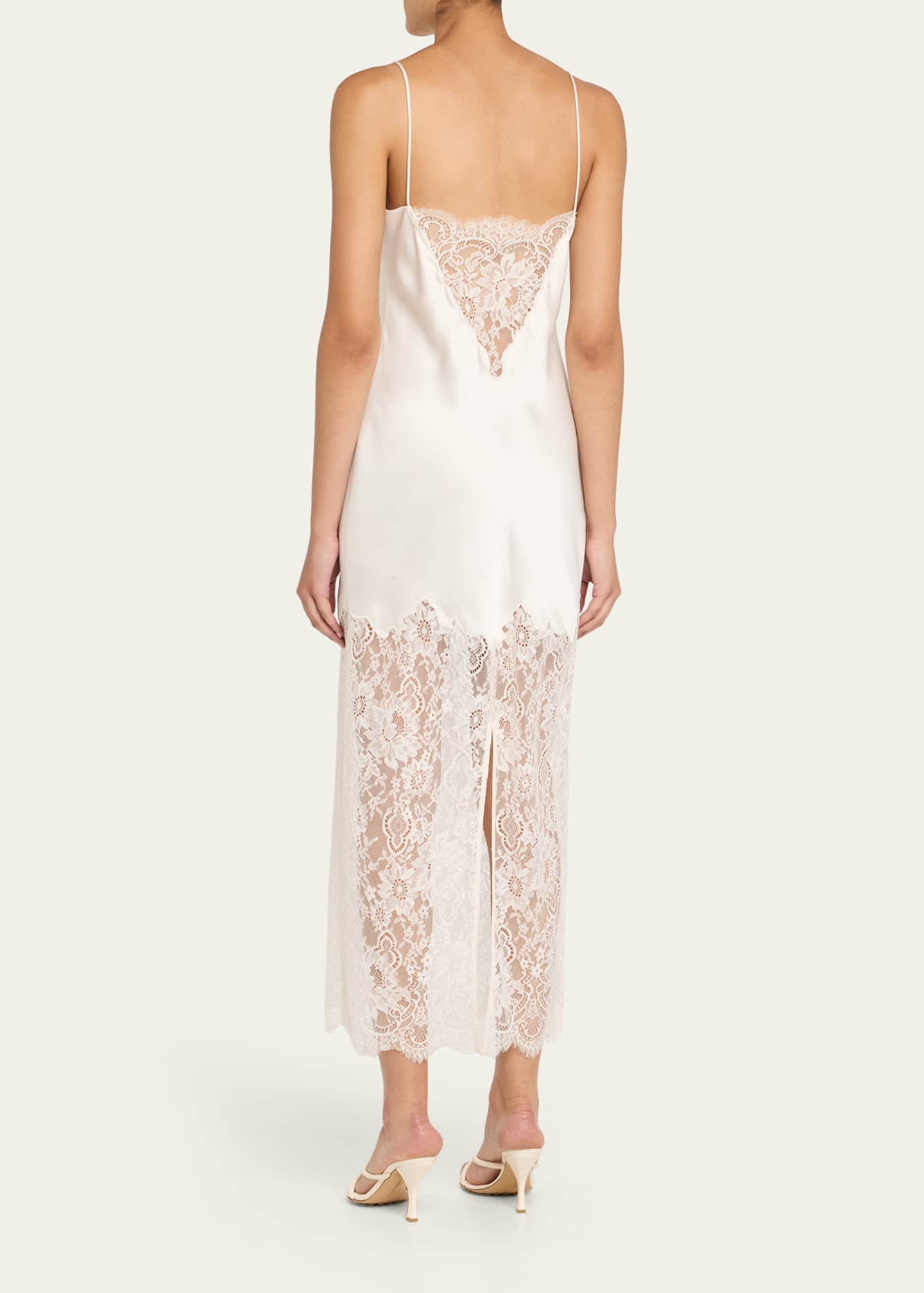 LoveShackFancy Amarissa Lace Slip Dress Image 3 of 5