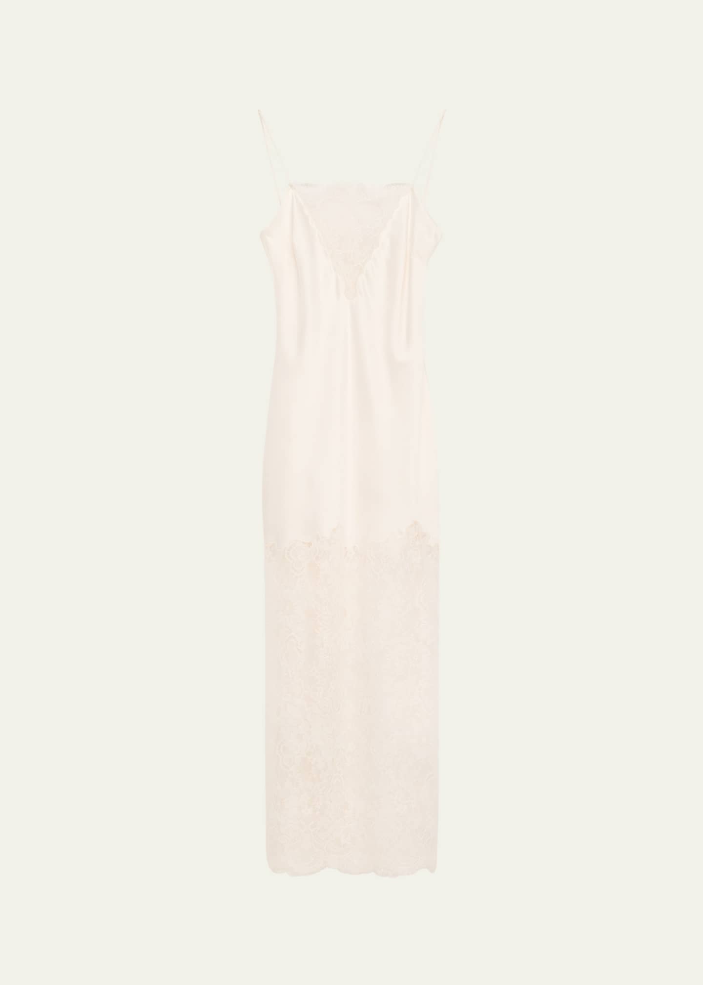 LoveShackFancy Amarissa Lace Slip Dress Image 1 of 5