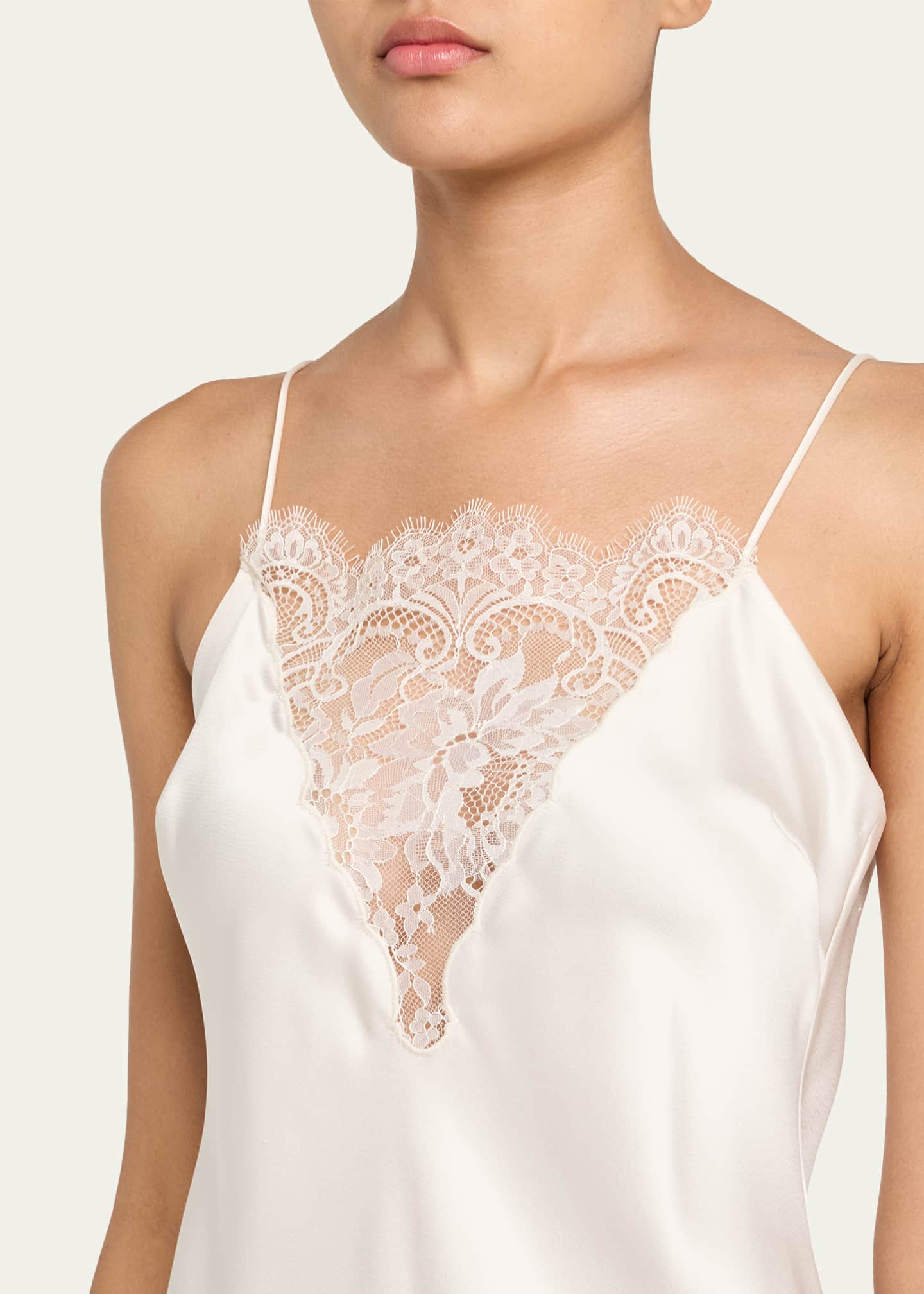 LoveShackFancy Amarissa Lace Slip Dress Image 5 of 5
