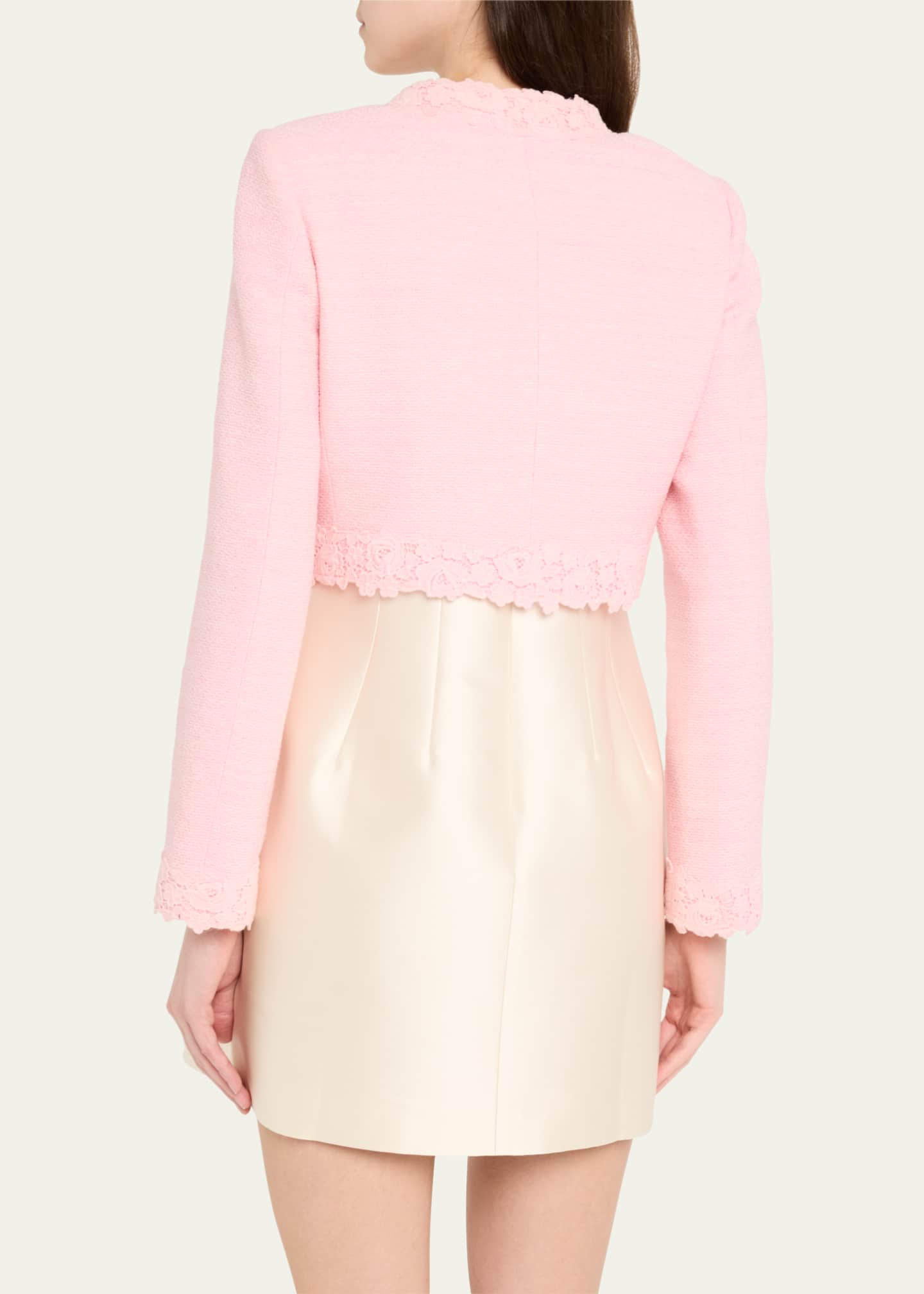 LoveShackFancy Leilana Lace-Trim Jacket Image 3 of 5