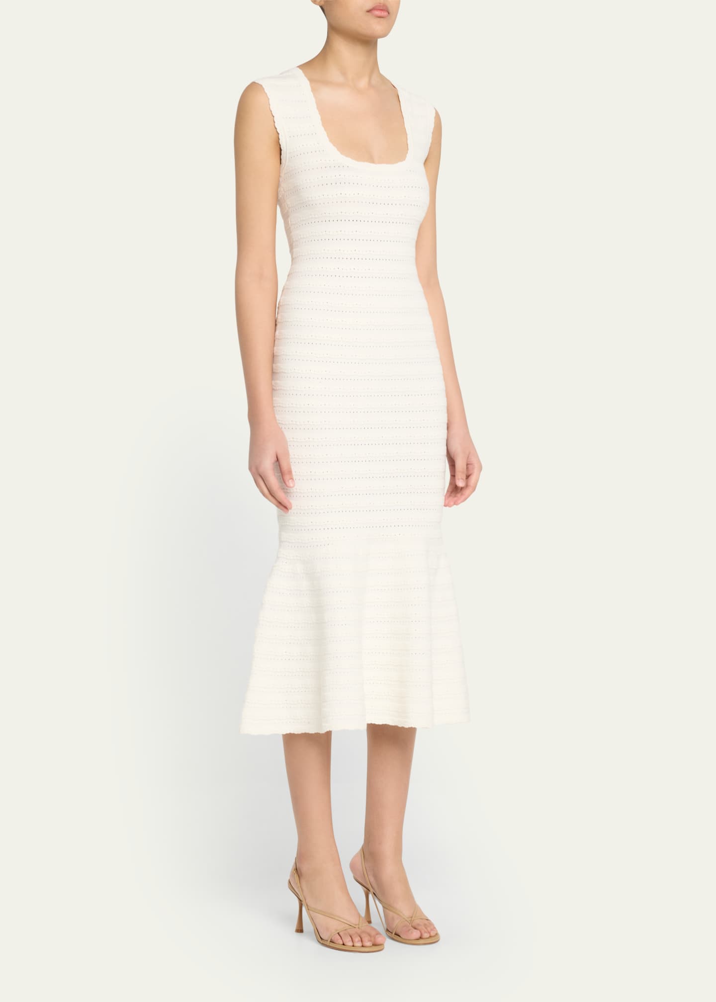 LoveShackFancy Leigh Knit Midi Dress Image 4 of 5