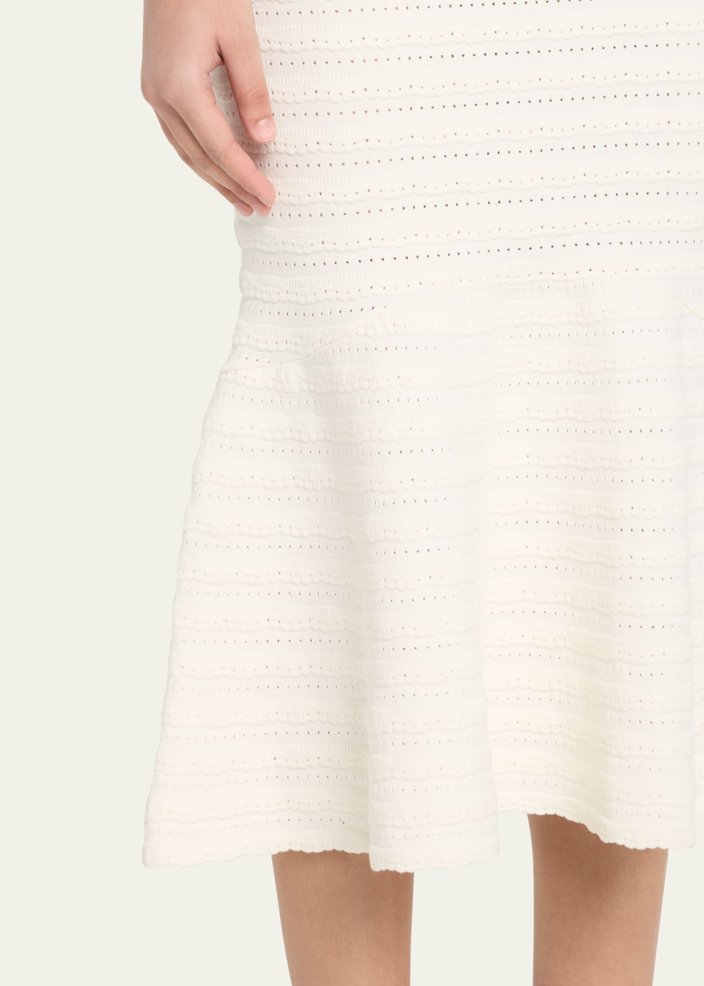 LoveShackFancy Leigh Knit Midi Dress Image 5 of 5