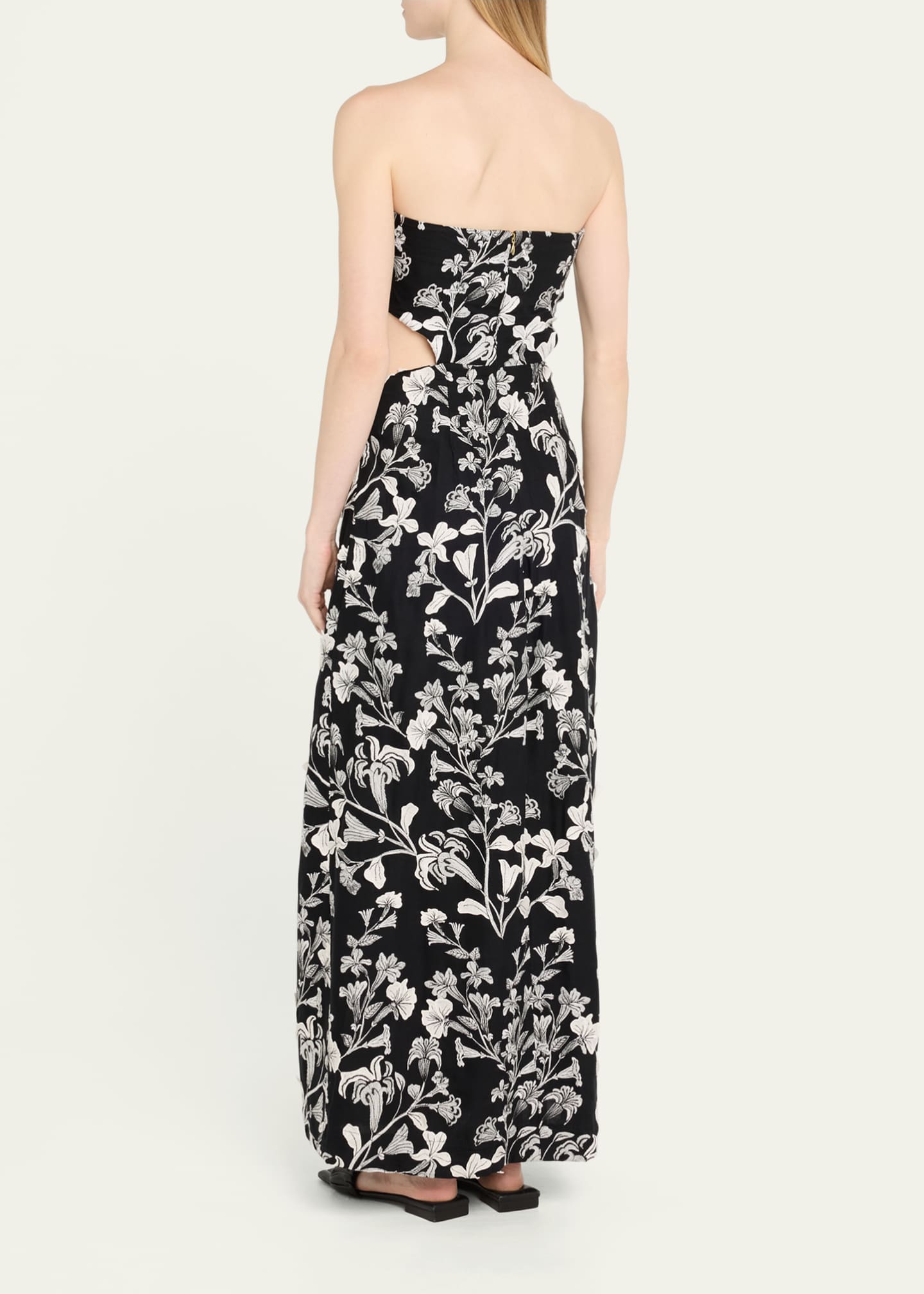 Agua by Agua Bendita Malaquita Strapless Cutout Maxi Dress Image 3 of 5
