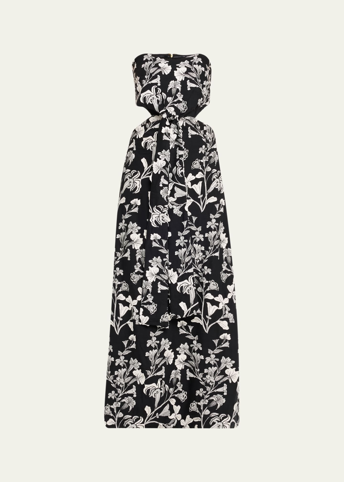 Agua by Agua Bendita Malaquita Strapless Cutout Maxi Dress Image 1 of 5