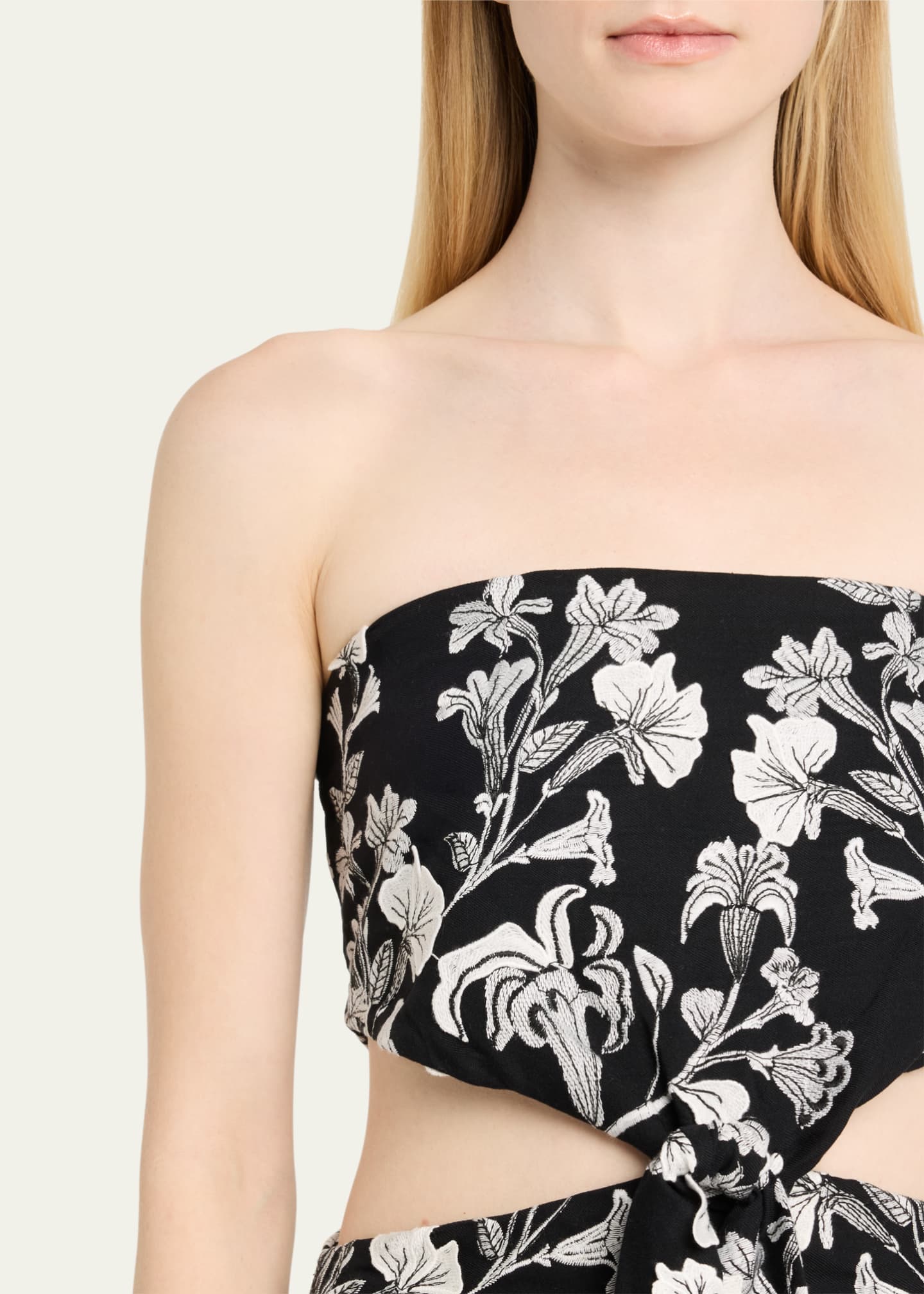 Agua by Agua Bendita Malaquita Strapless Cutout Maxi Dress Image 5 of 5